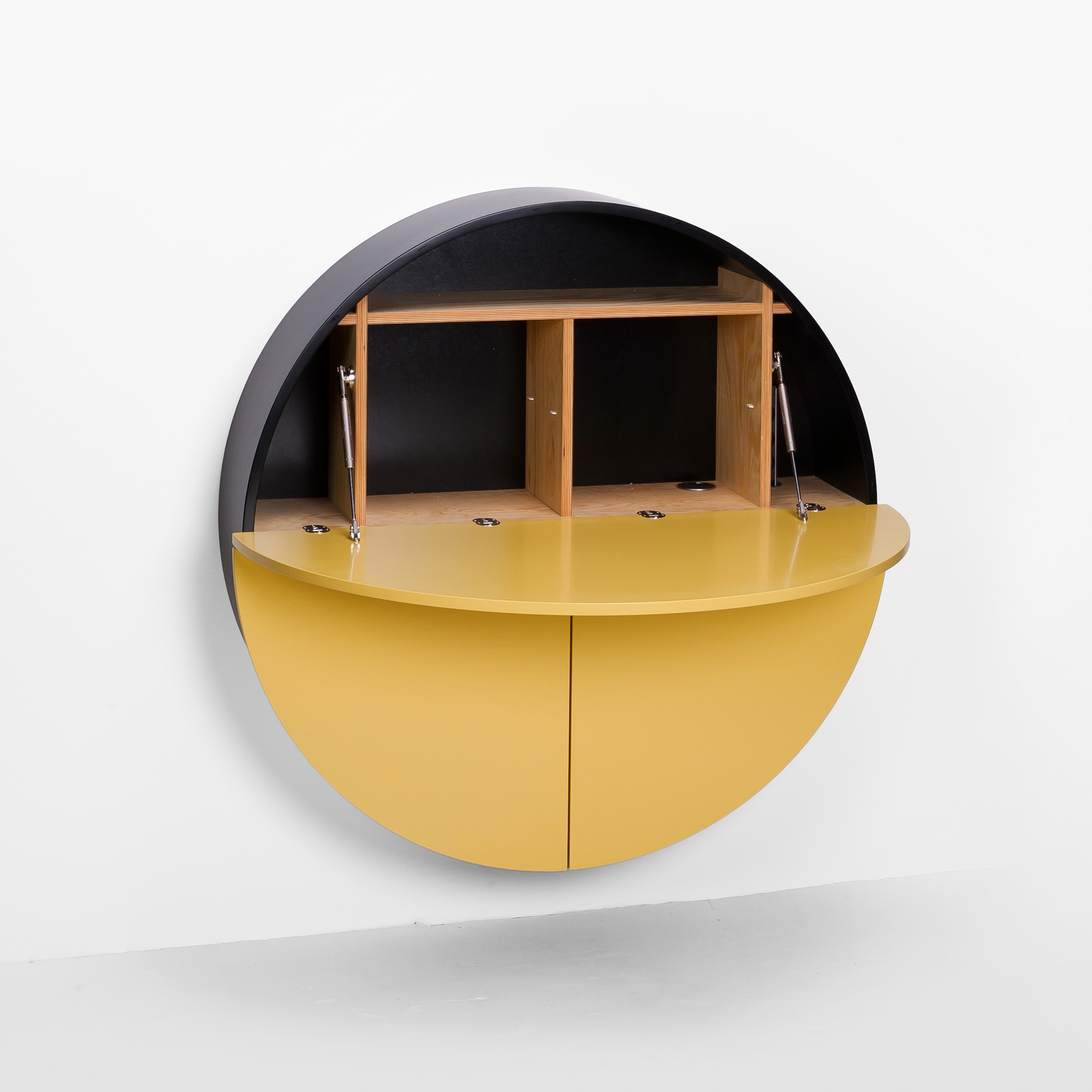 Pill Wandsekretär Multifunctional, schwarz-gelb