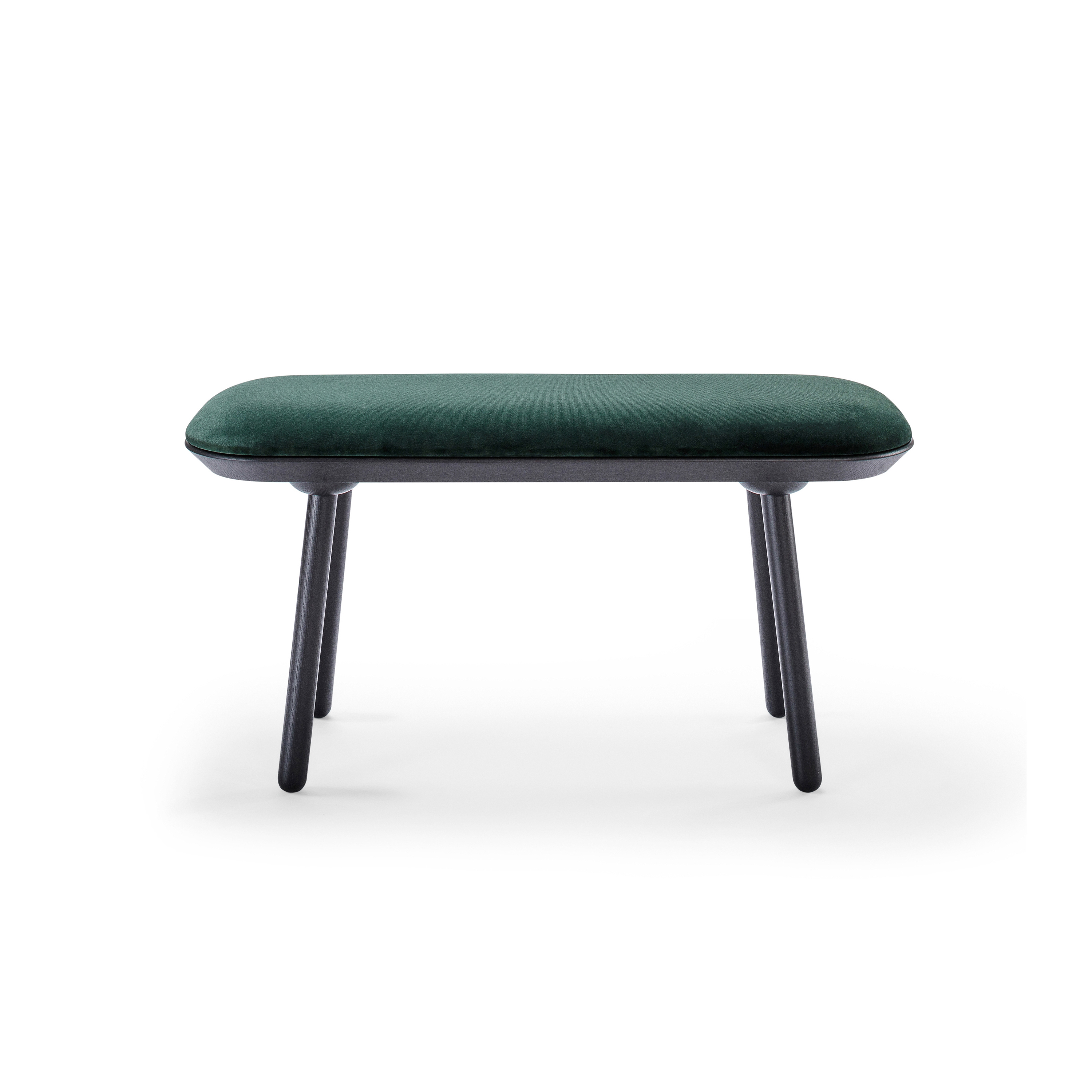 Naïve bench, 100 cm, green, velour