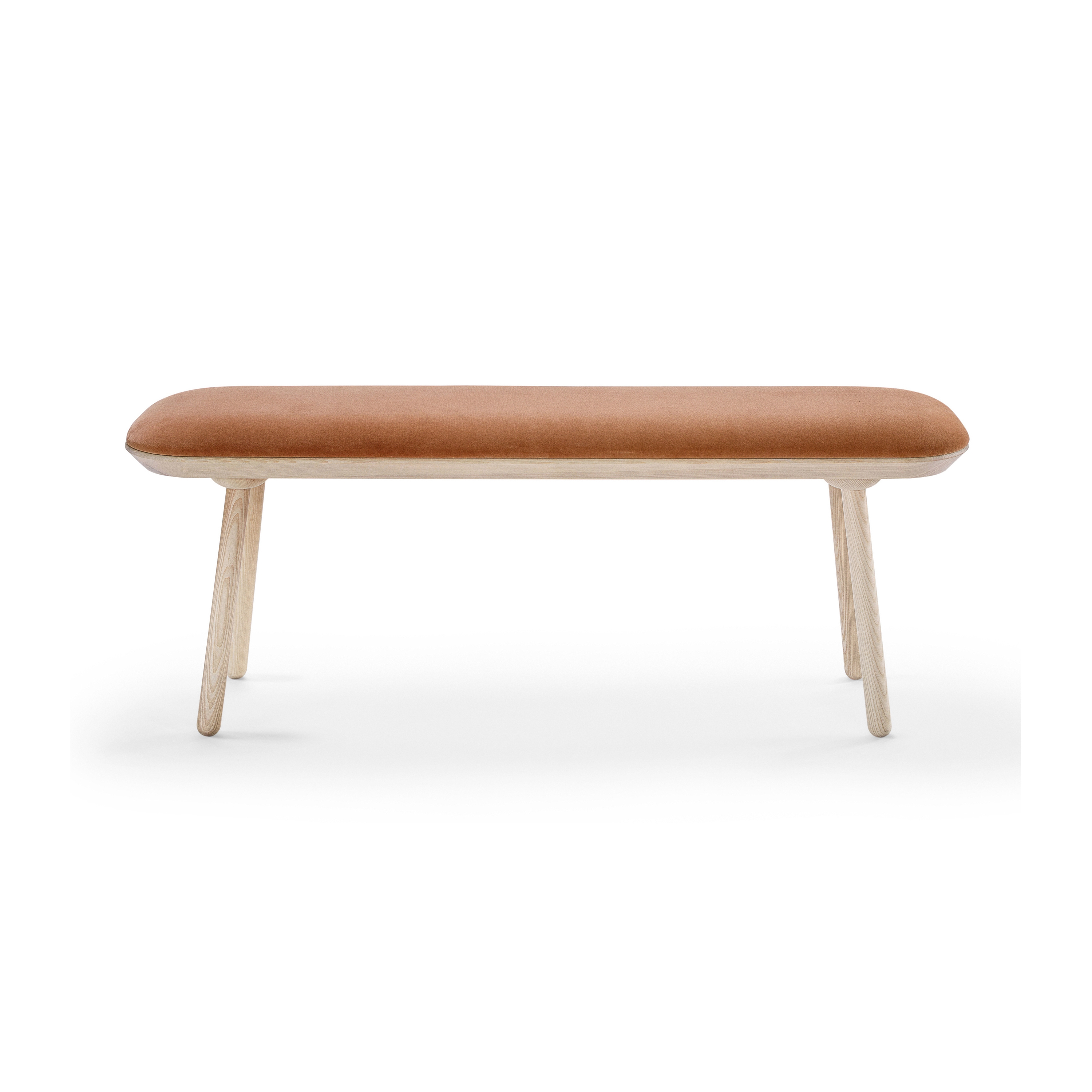 Naïve bench, 140 cm, terracotta, velour