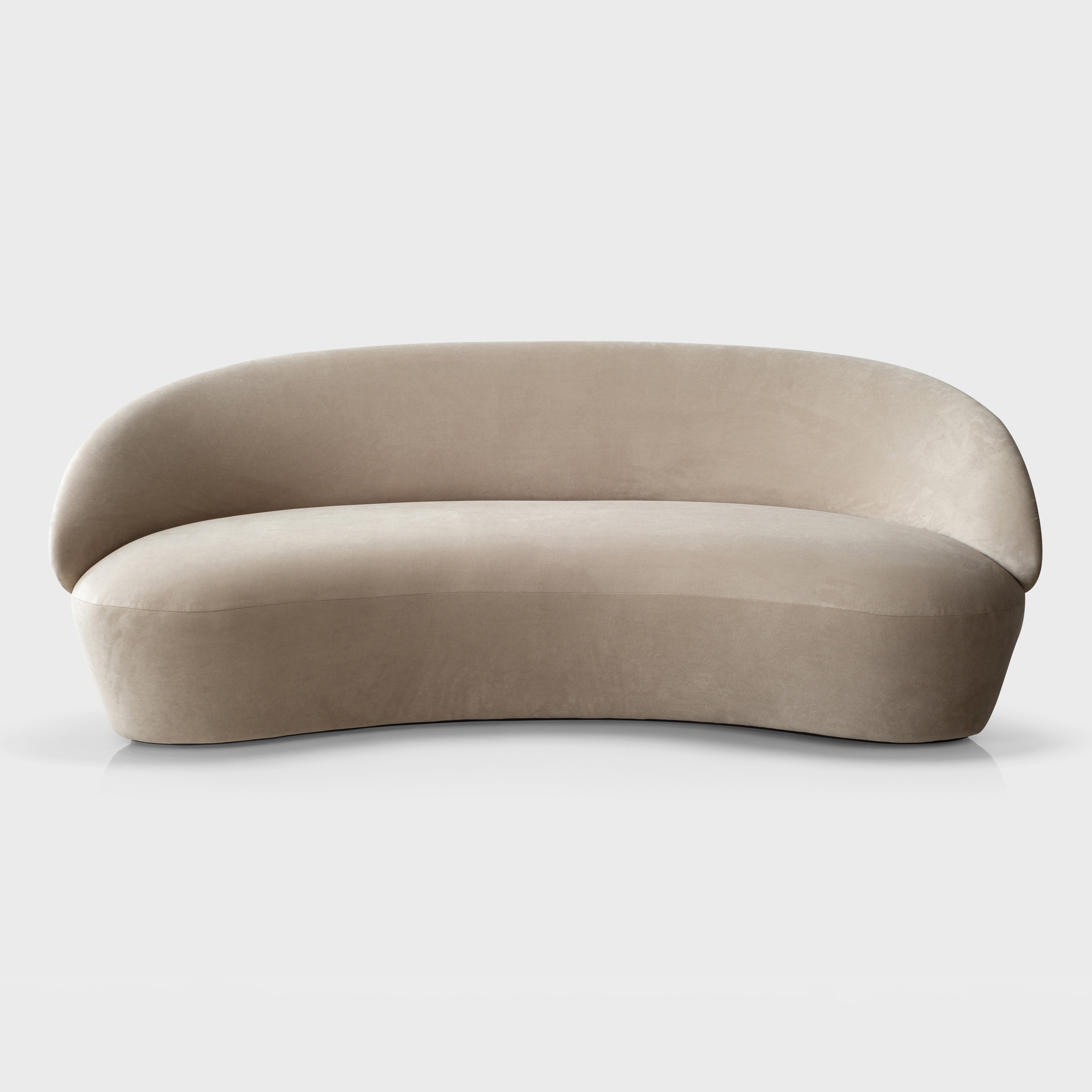 Naïve Sofa 3-seater, beige Textum Avelina velour fabric