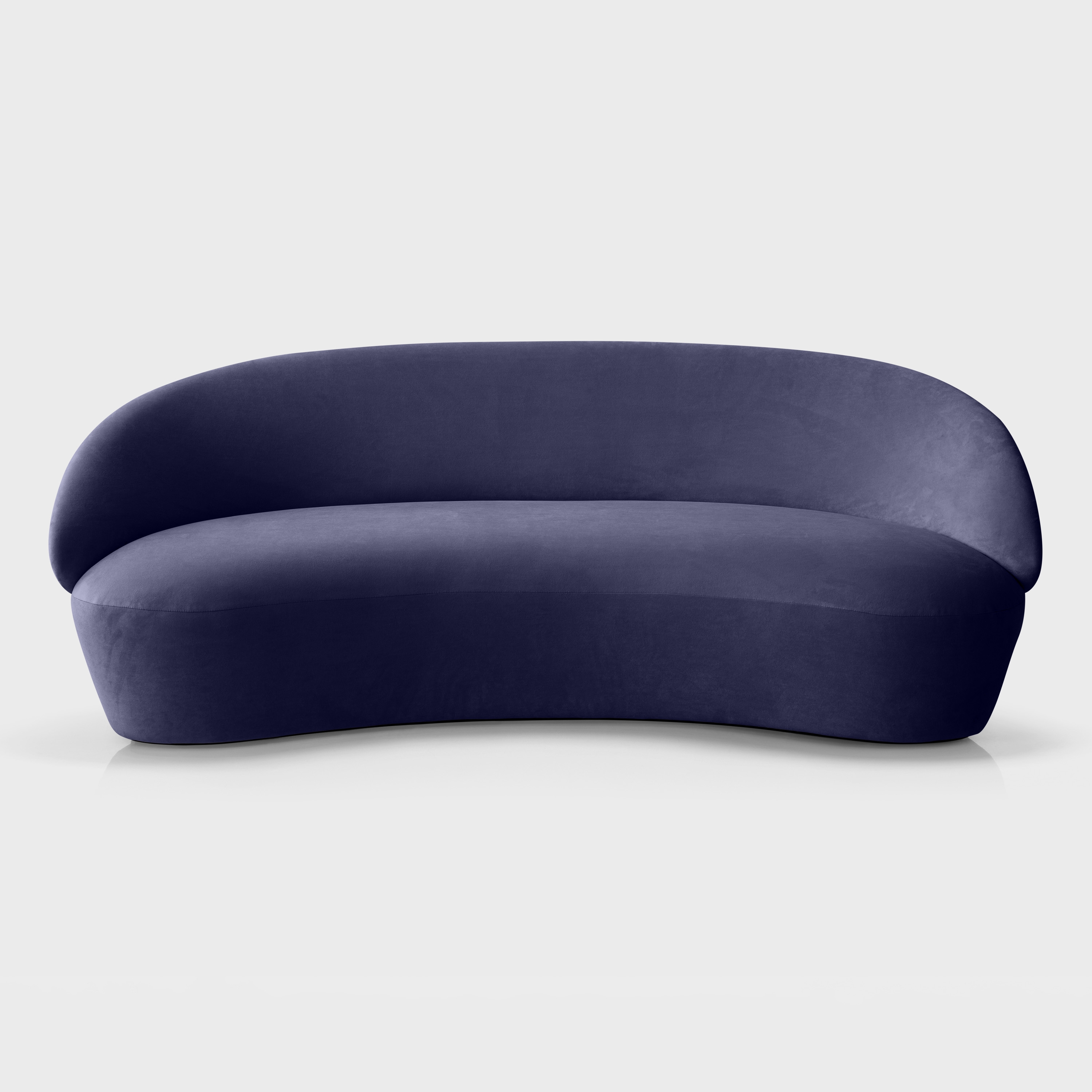 Naïve Sofa 3-seater, blue Textum Avelina velour fabric