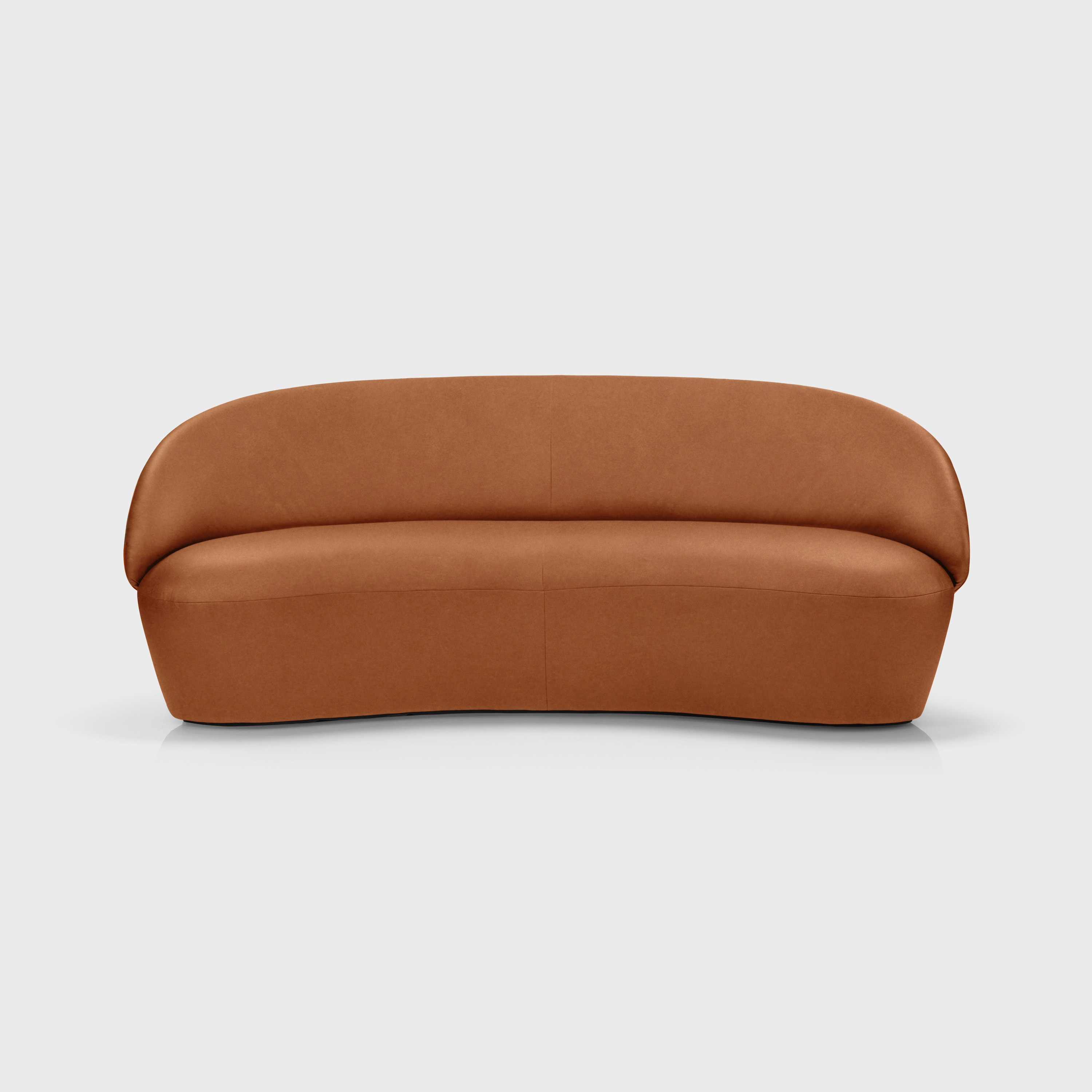 Naïve Sofa 2-seater, Hulst dark brown leather