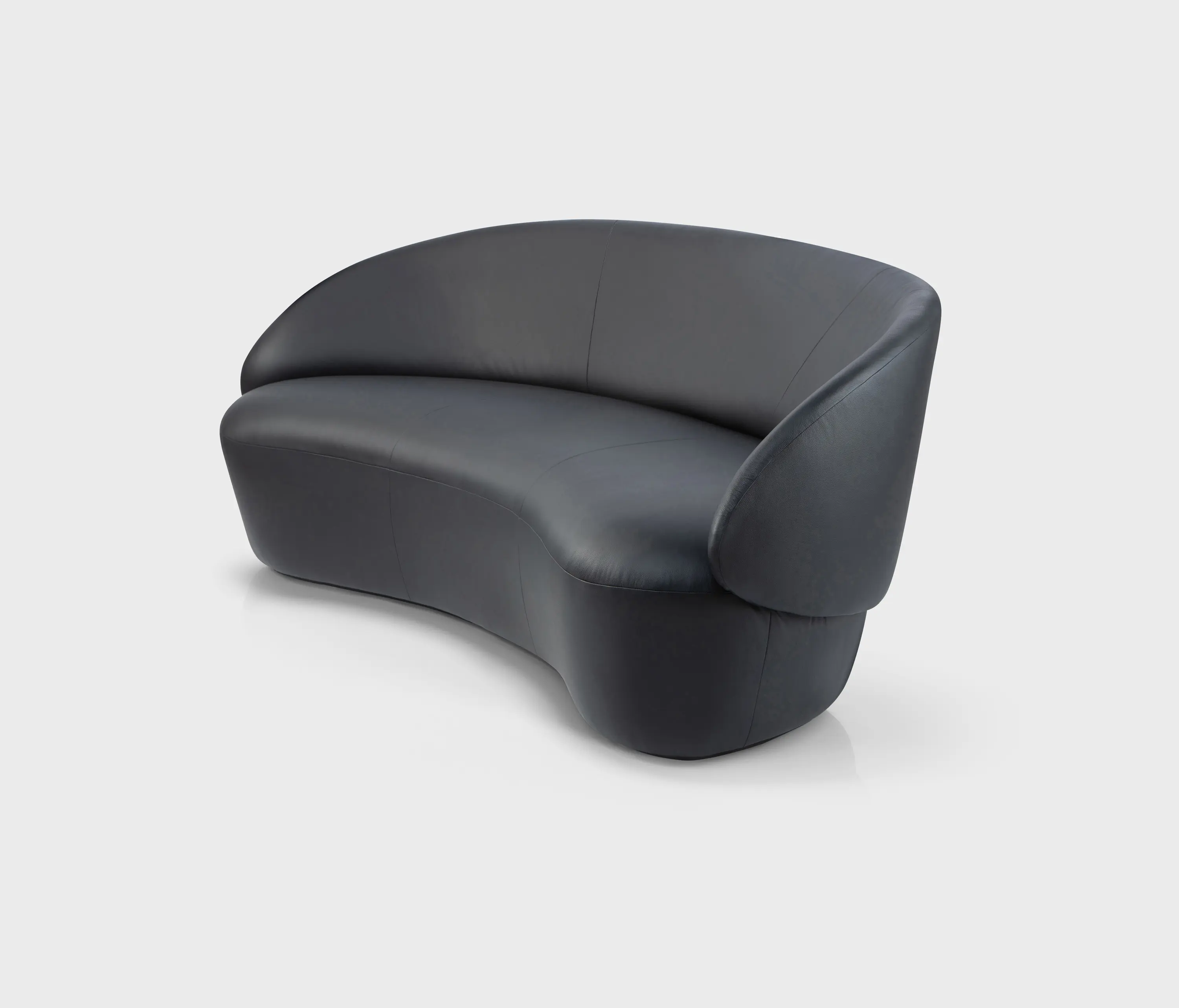 EMKO PLACE - Naïve Sofa 3-seater, Lambada black leather