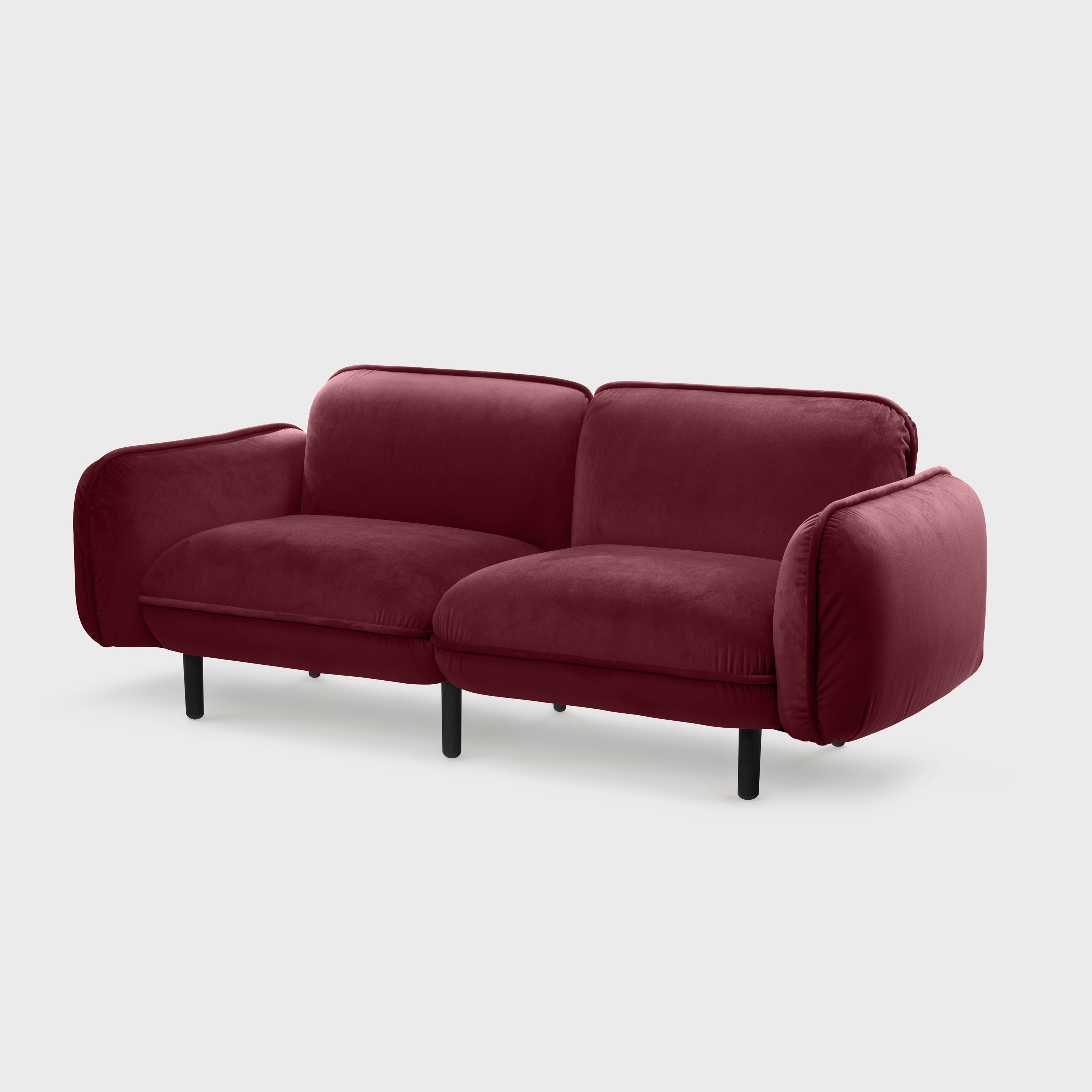 Bean Sofa 2-seater, bordo Textum Avelina velour fabric