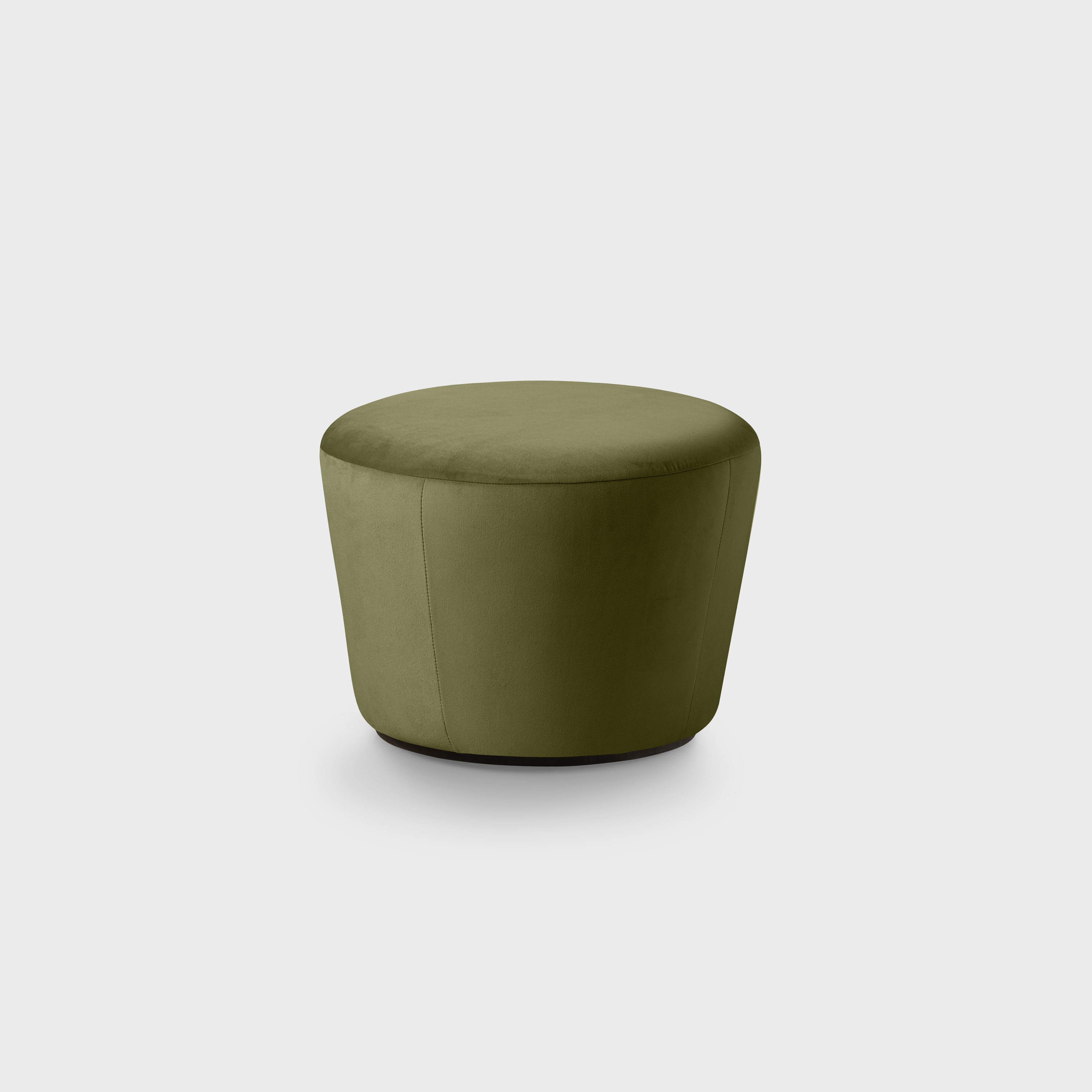 Naïve Pouf, D520, grüner Veloursstoff Textum Avelina