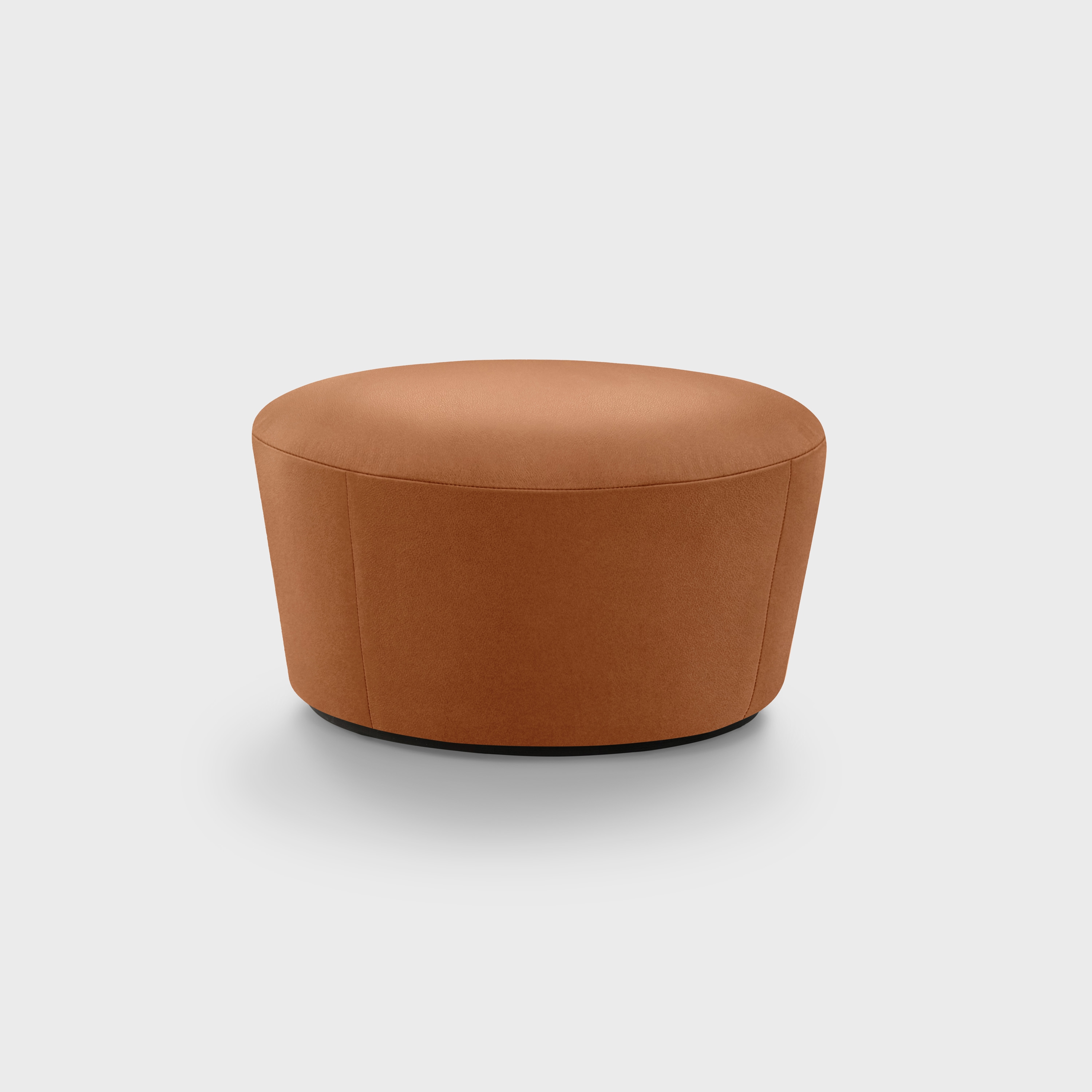 Vertoon produk Naïve Pouf D720, Hulst dark brown leather van vervaardiger EMKO PLACE