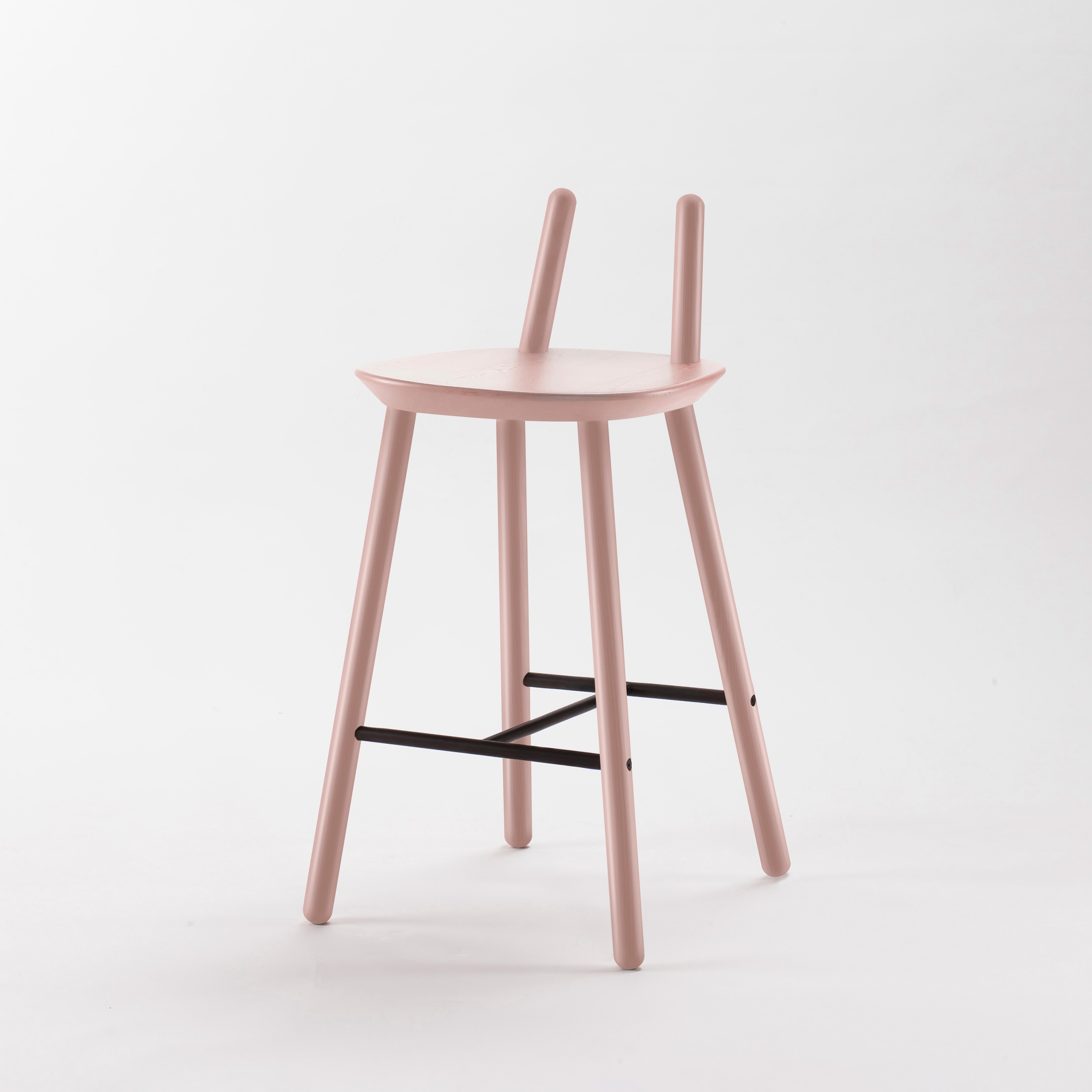 Naïve Semi Bar Chair, pink