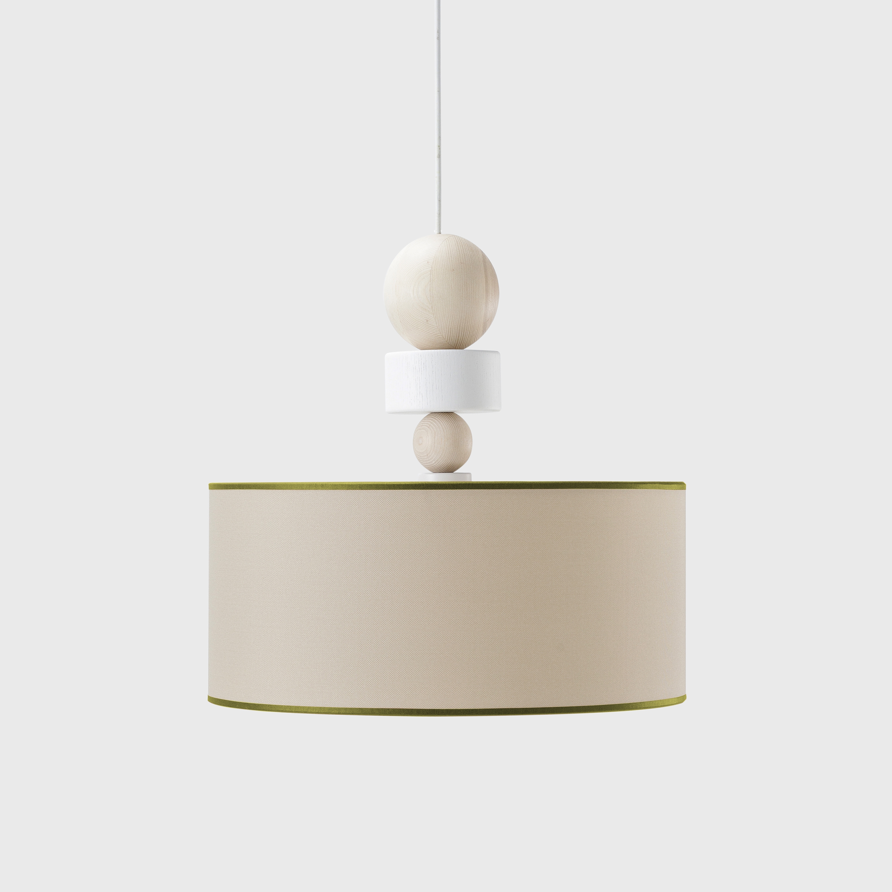Spiedino Pendant Lamp, D40, white/green