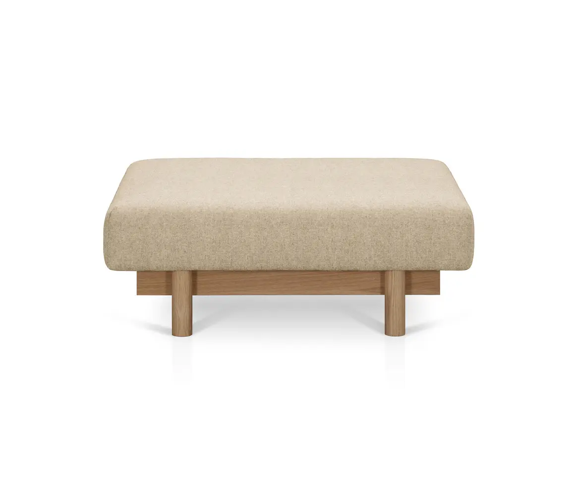 EMKO PLACE - Alchemist Pouf, Beige/Camira
