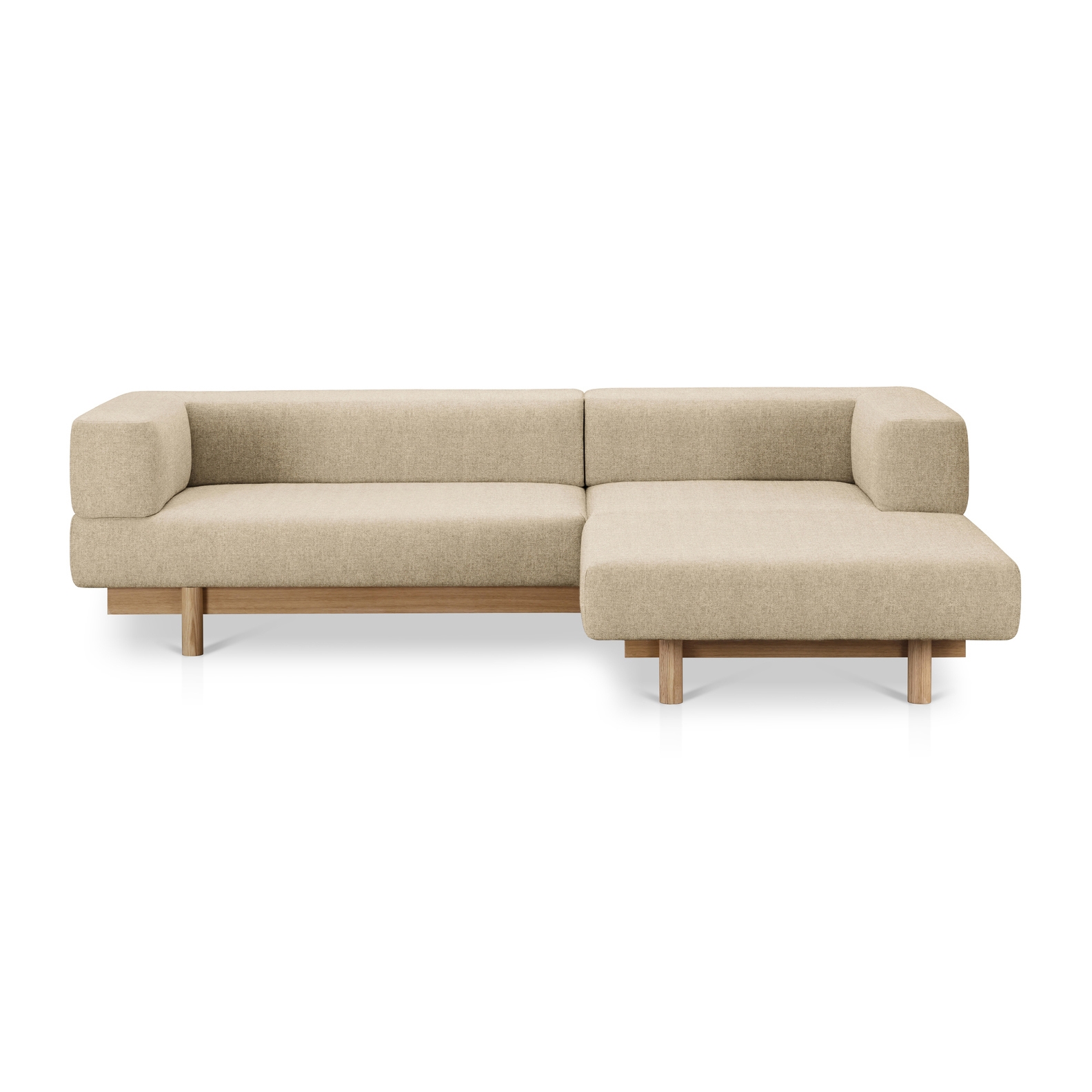 Produkt Alchemist Sofa with Chaise Lounge, Beige/Camira, Right des Herstellers EMKO PLACE anzeigen