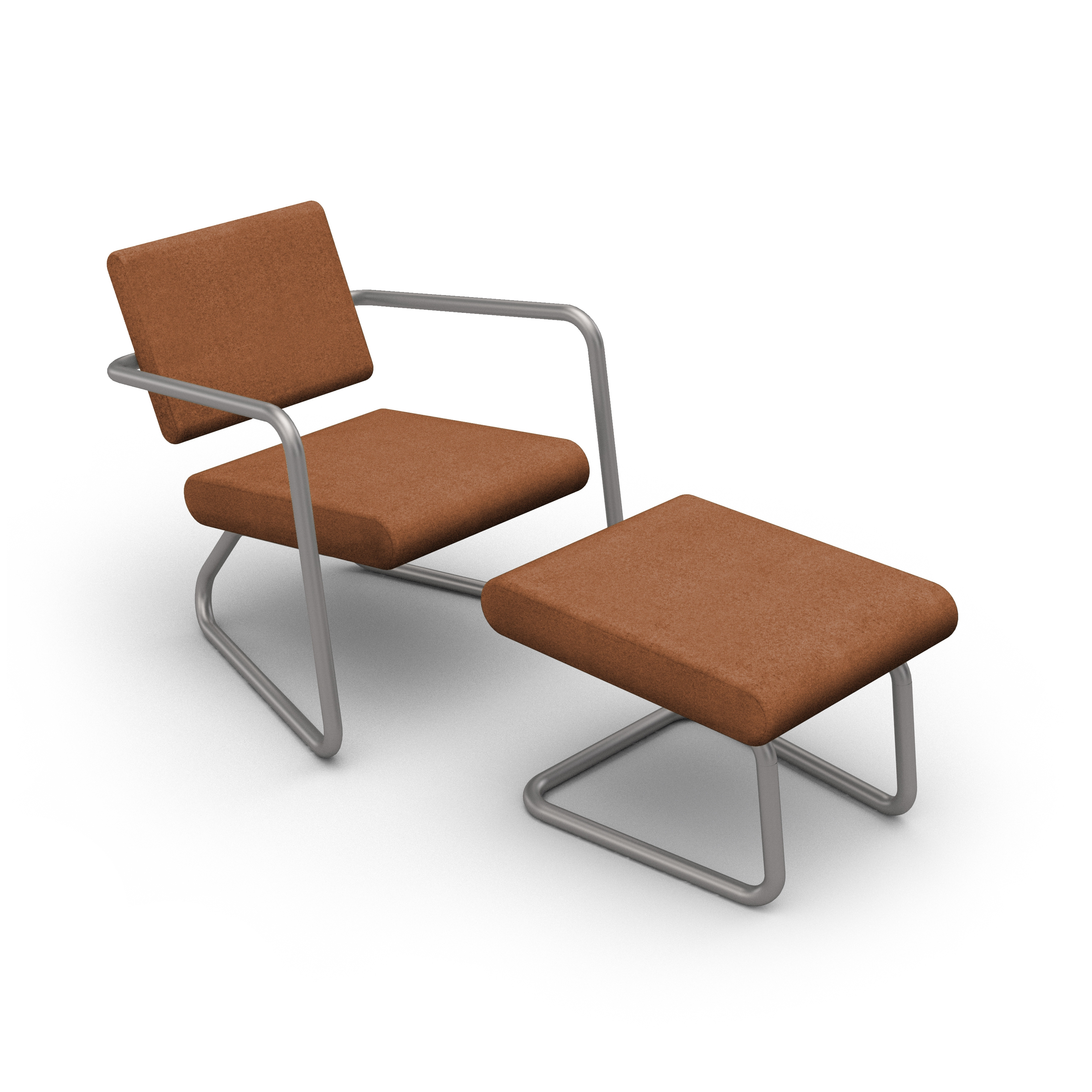 Display product Steeler armchair with ottoman from manufacturer Lonc