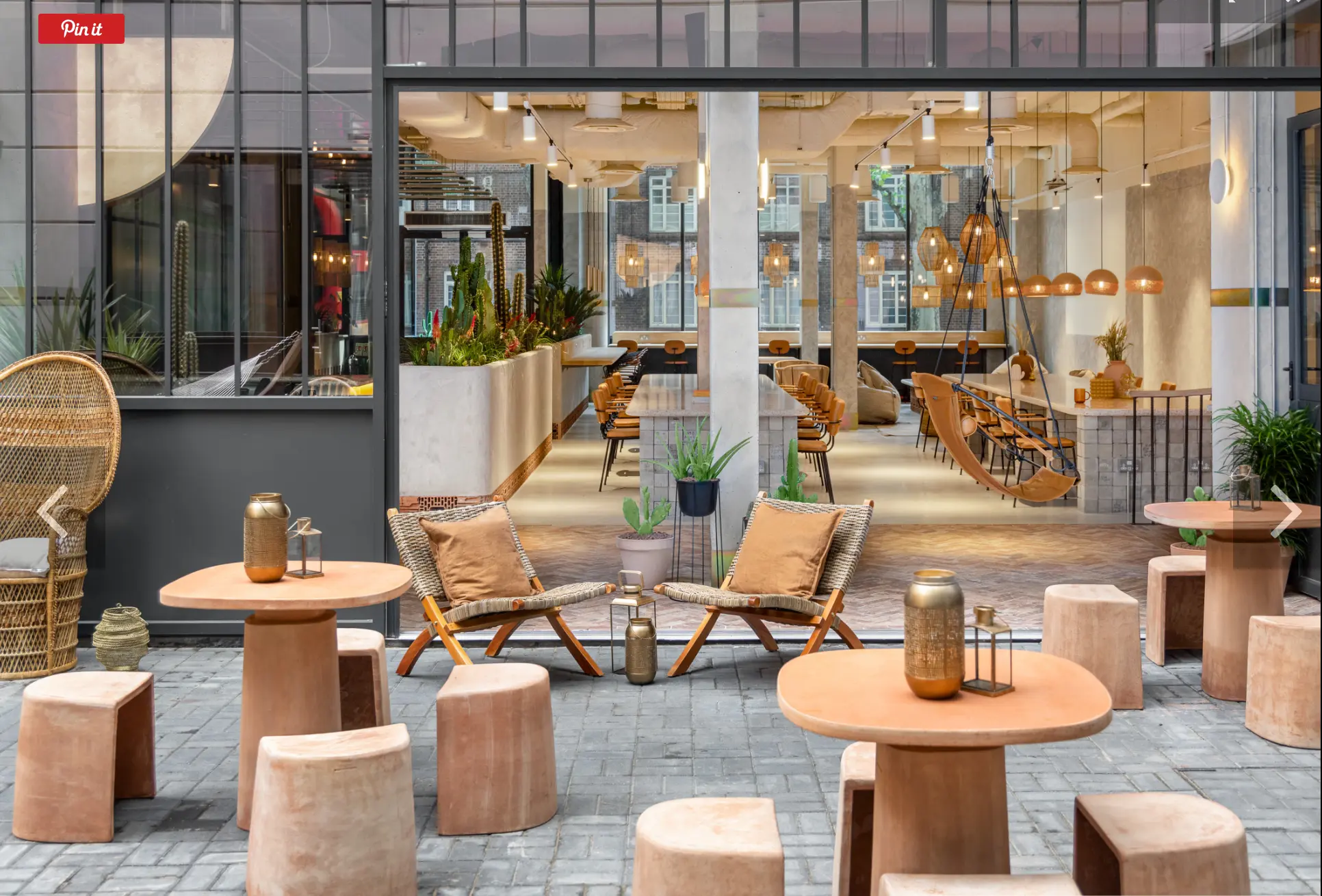 Studio Stirling - Sling Hanging Chair - Soft Leather Silver