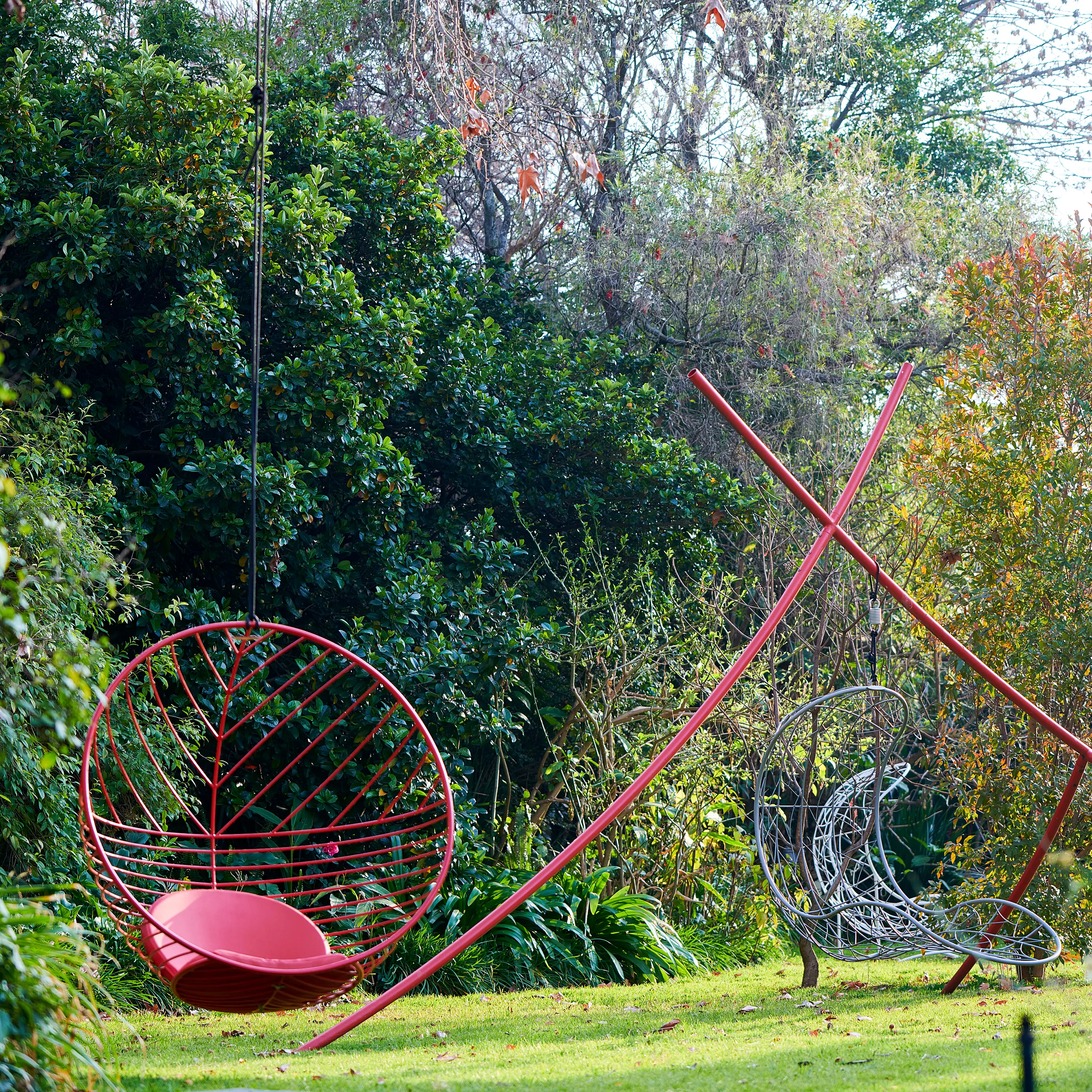 Studio Stirling - Bubble Hanging Chair Swing Seat - Half And Half Pattern