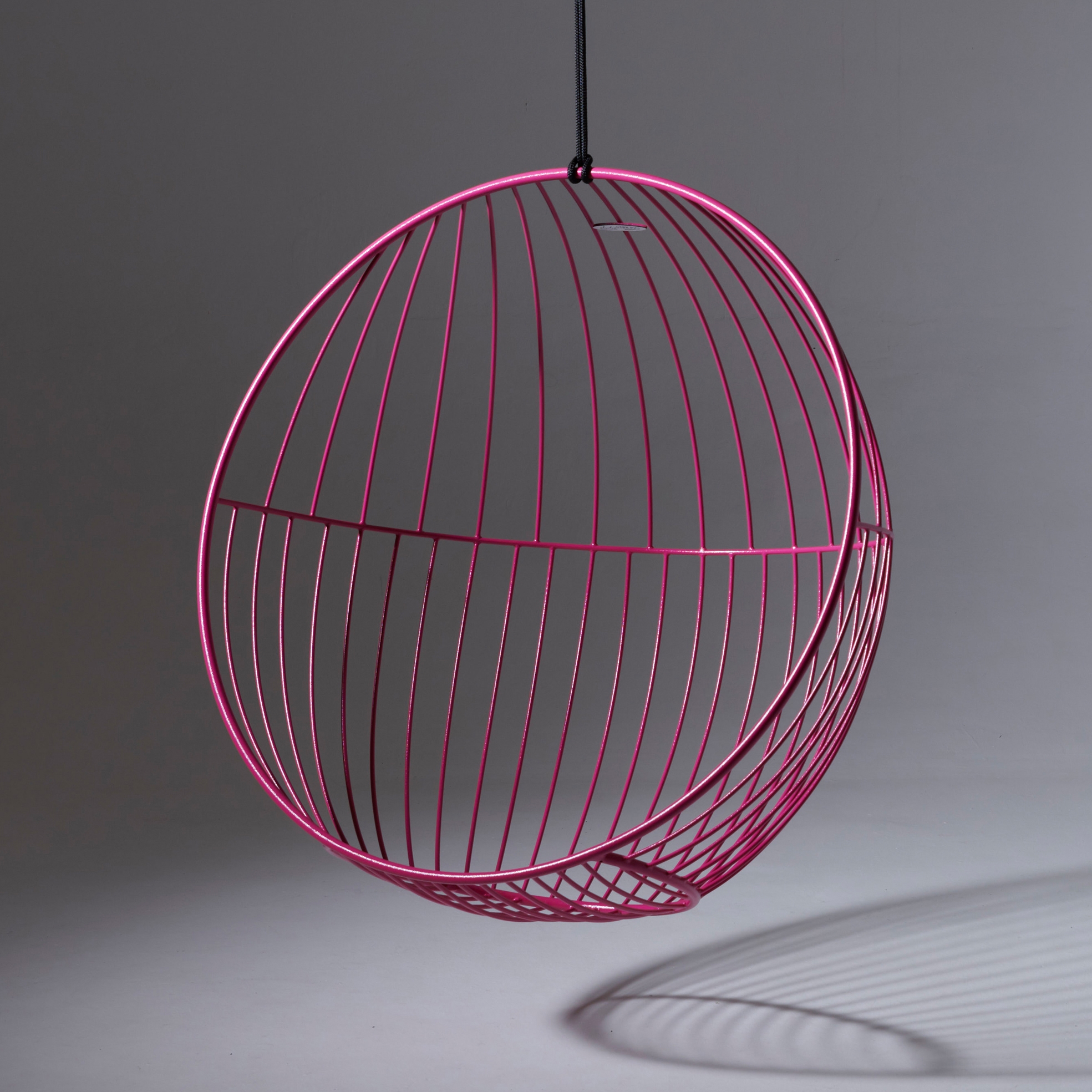 Display product Bubble Hanging Chair Swing Seat - Lined Pattern - PINK from manufacturer Studio Stirling