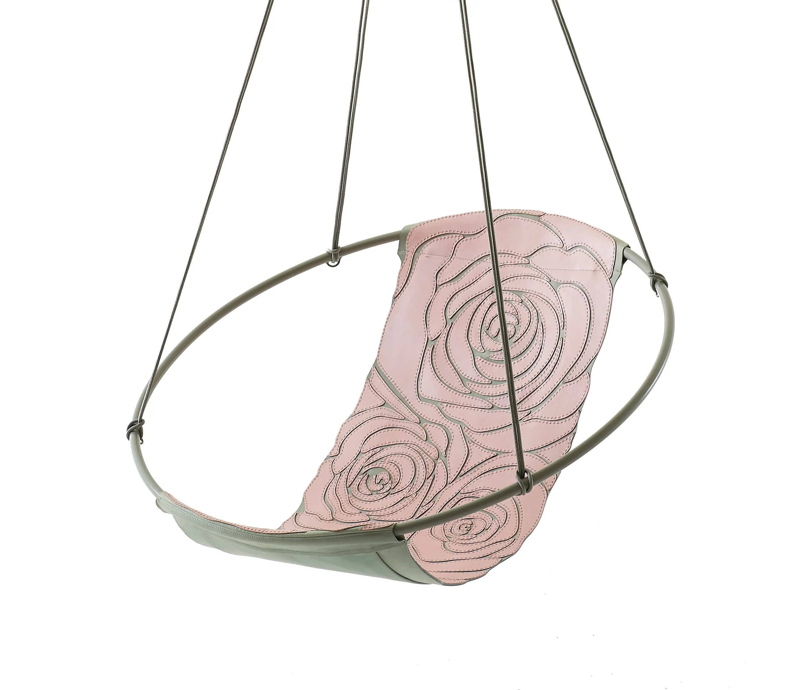Studio Stirling - Sling Hanging Chair - Rose Hand-Stiched Pink