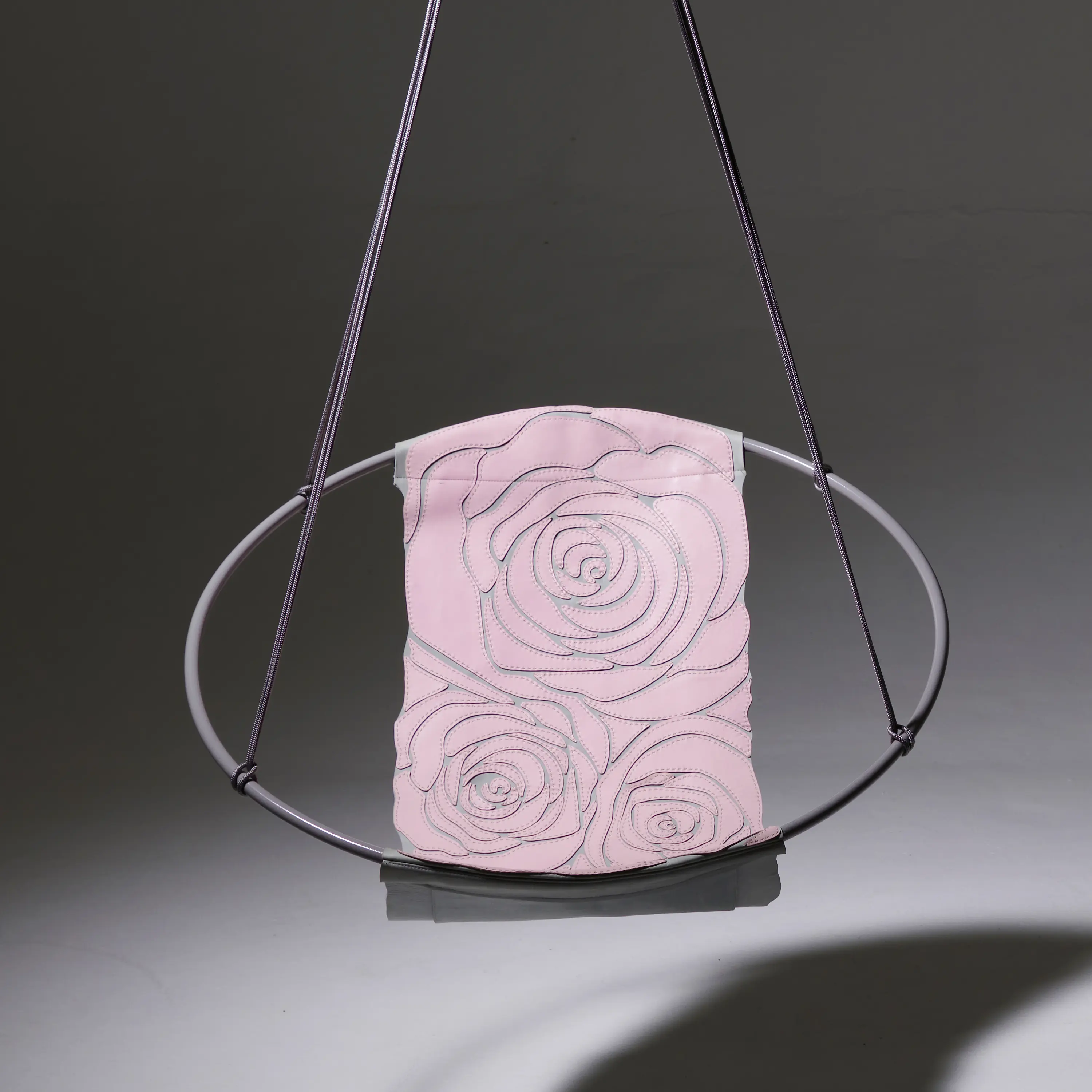 Studio Stirling - Sling Hanging Chair - Rose Hand-Stiched Pink