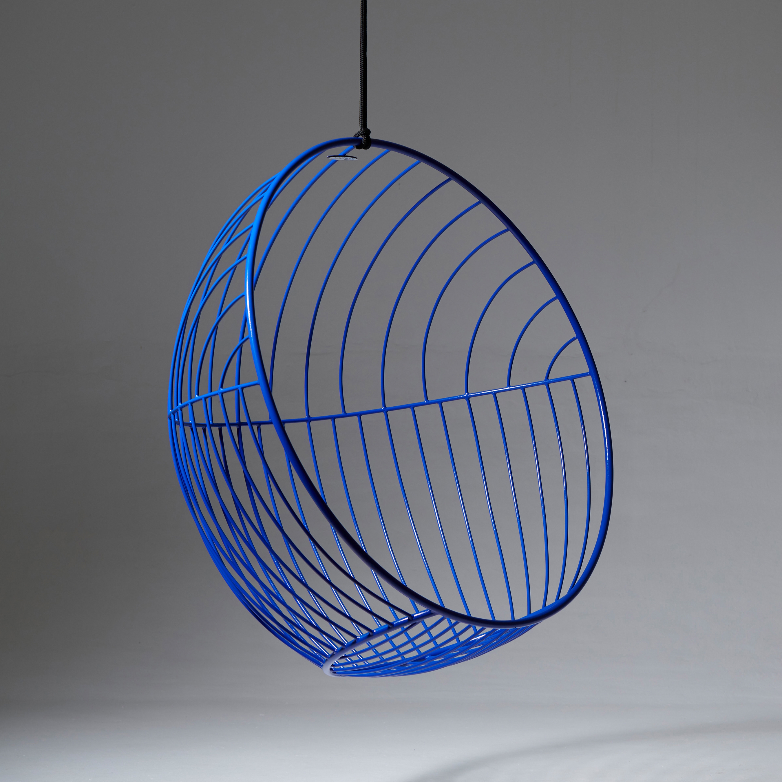 Bubble Hanging Chair Swing Seat - Lined Pattern - BLUE