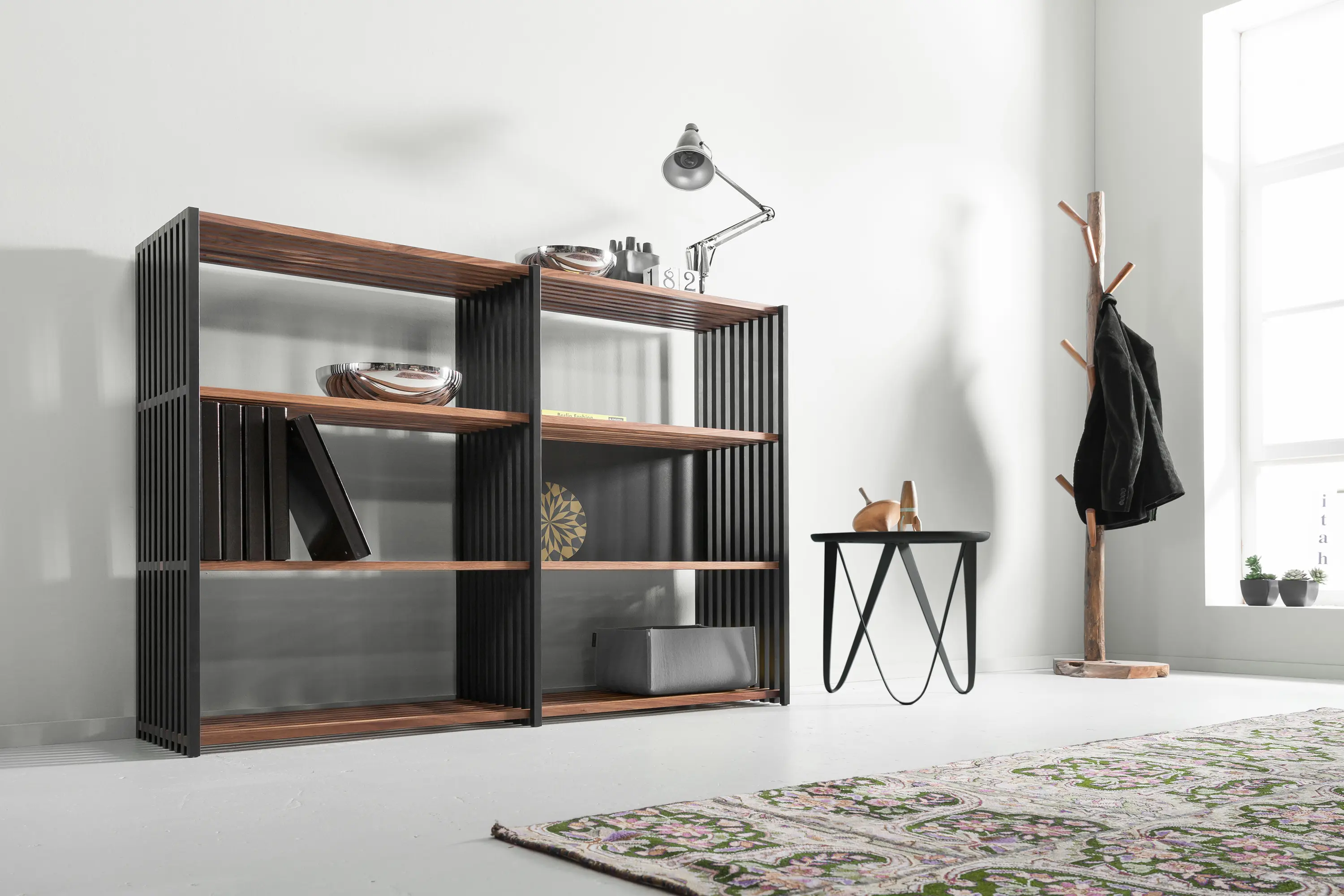 Joval - REBAR Sistema di ripiani pieghevoli nero nero / credenza 2.2