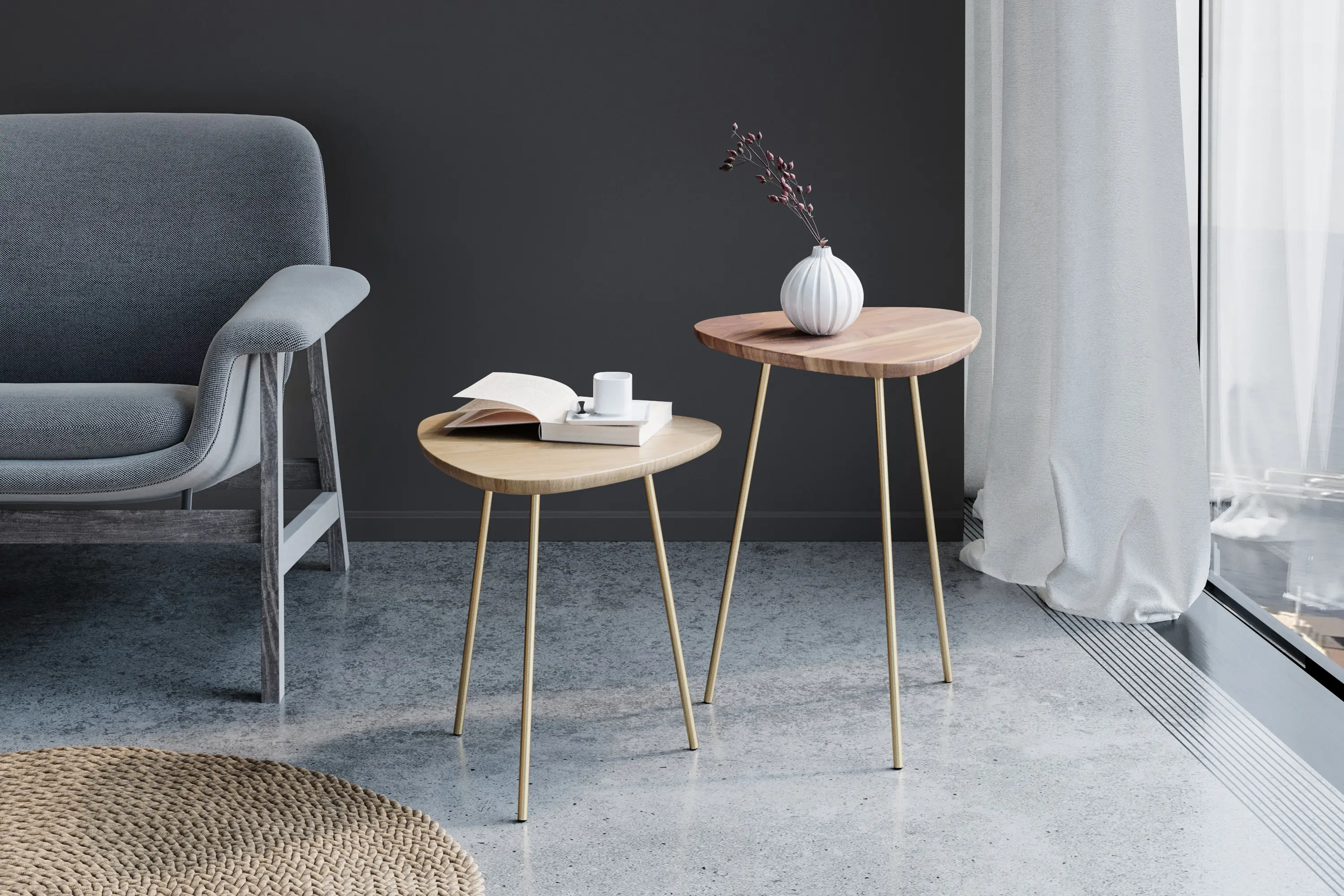 Joval - SOMOS Side Table | Triangular