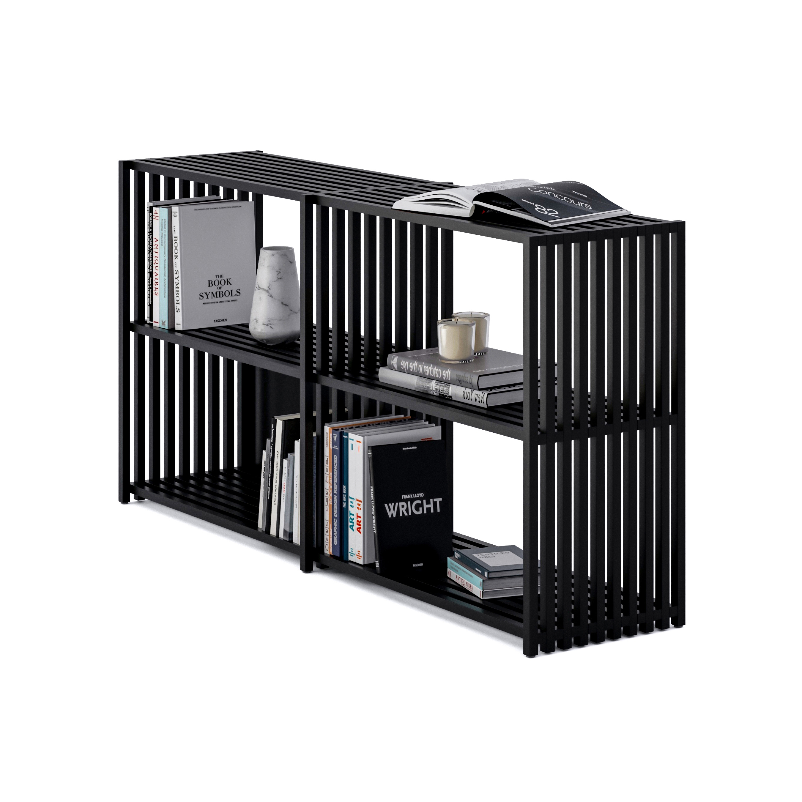 Afficher le produit REBAR Système d'étagères pliables Noir Noir / Buffet 2.2 du fabricant Joval
