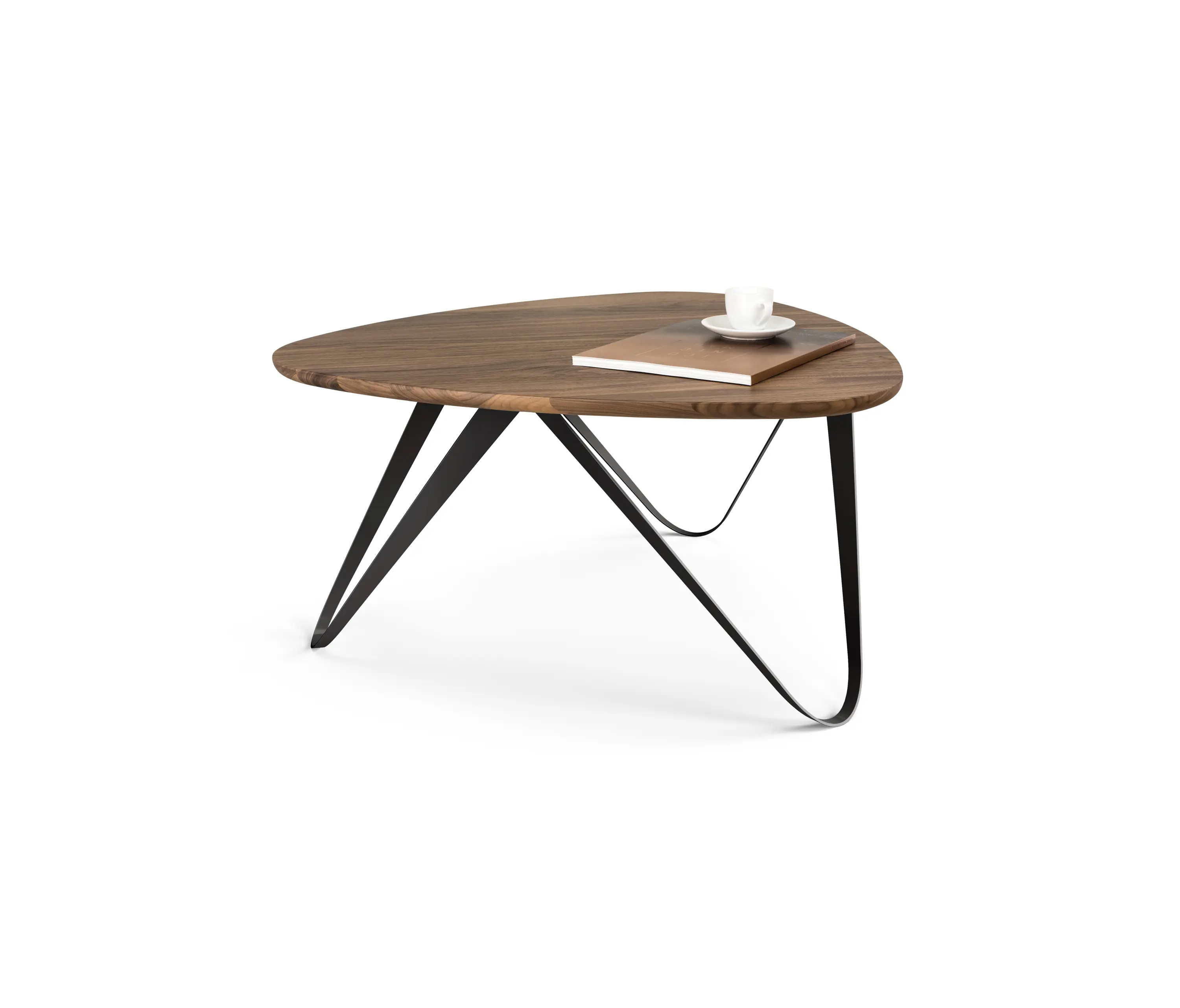 Joval - Plektron Tavolino da caffè | legno massello Noce americana