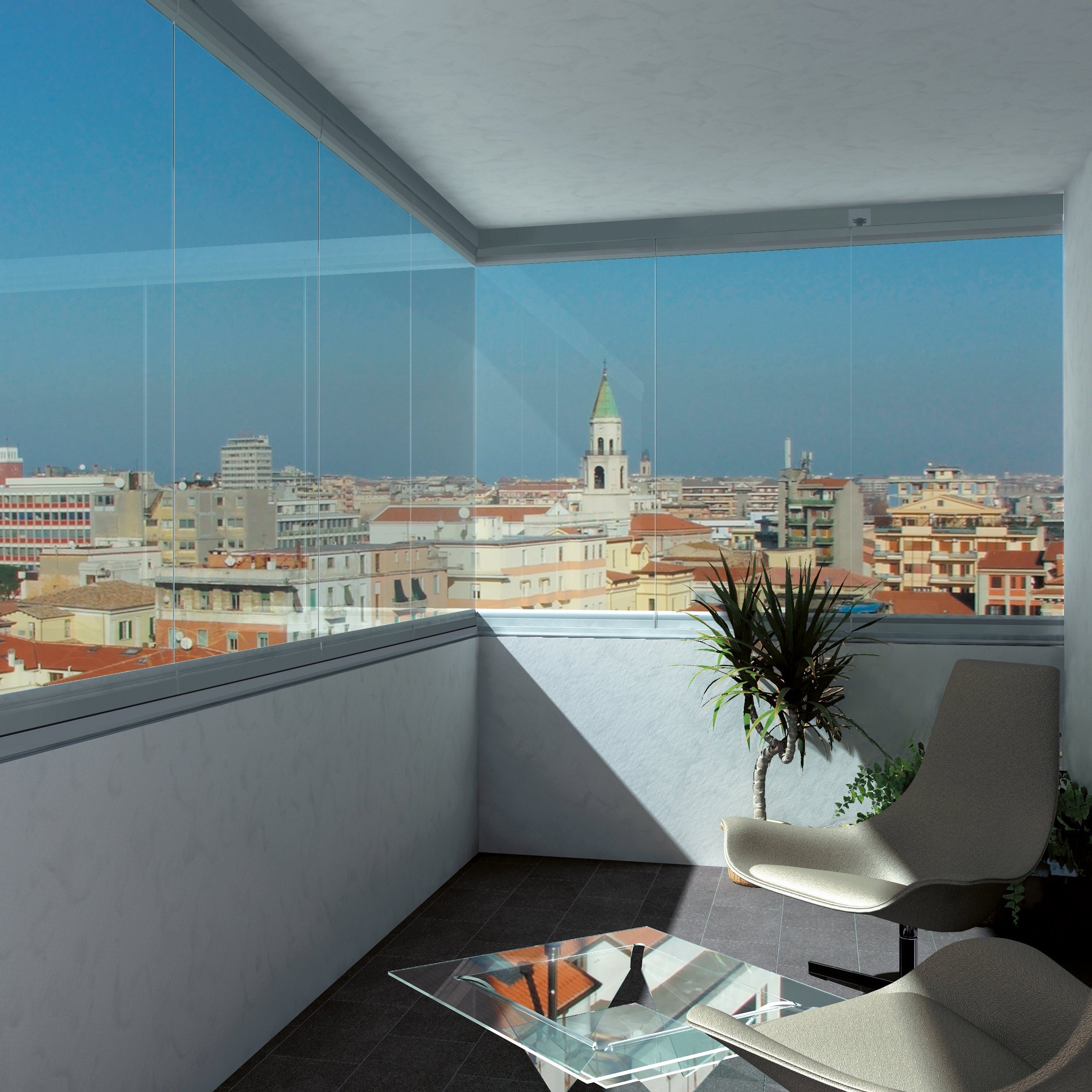 Afficher le produit Balconglas Falce du fabricant Metalglas Bonomi