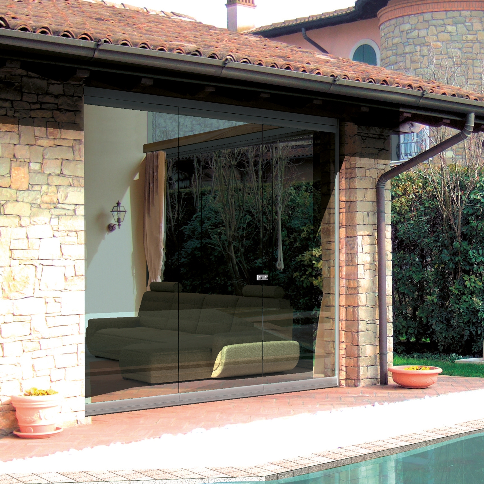 Afficher le produit Balconglas Falce du fabricant Metalglas Bonomi