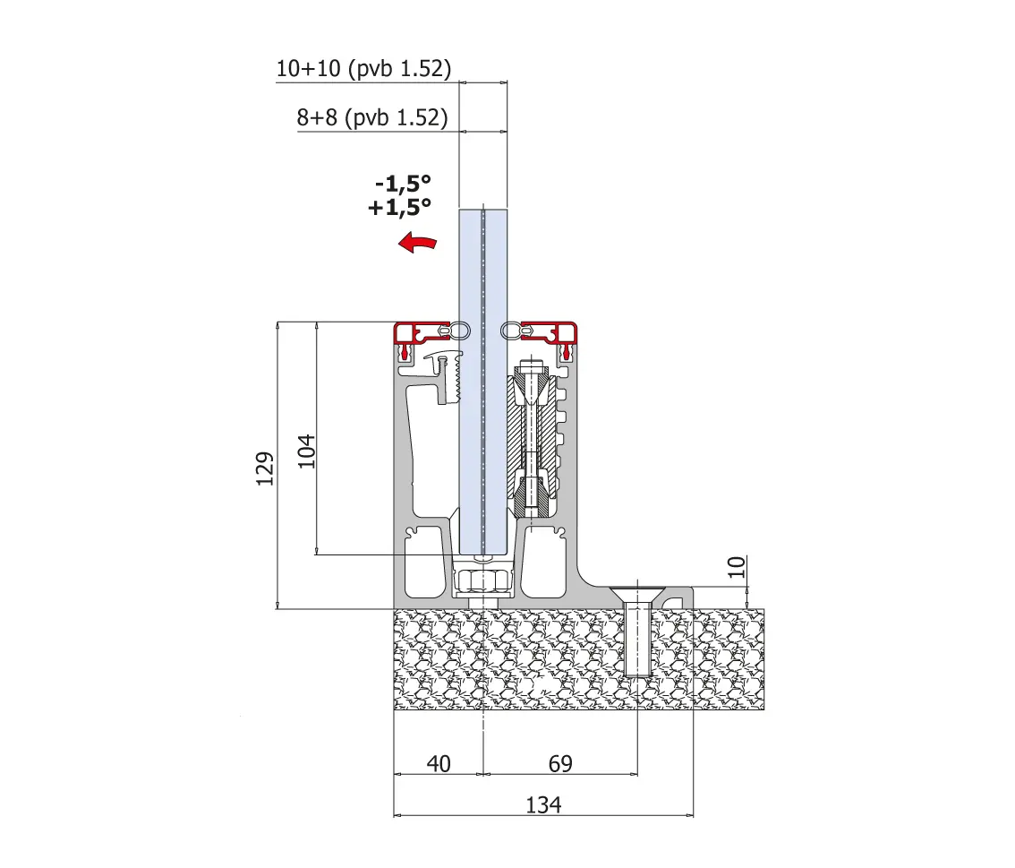 Metalglas Bonomi - Maxima Angle B-4300