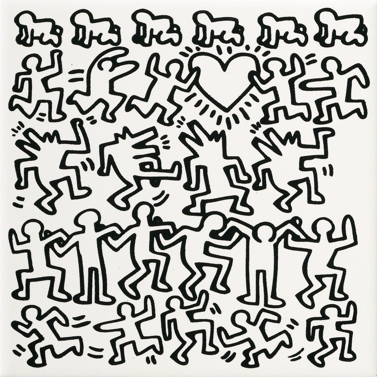 Display product Keith Haring from manufacturer ASCOT CERAMICHE