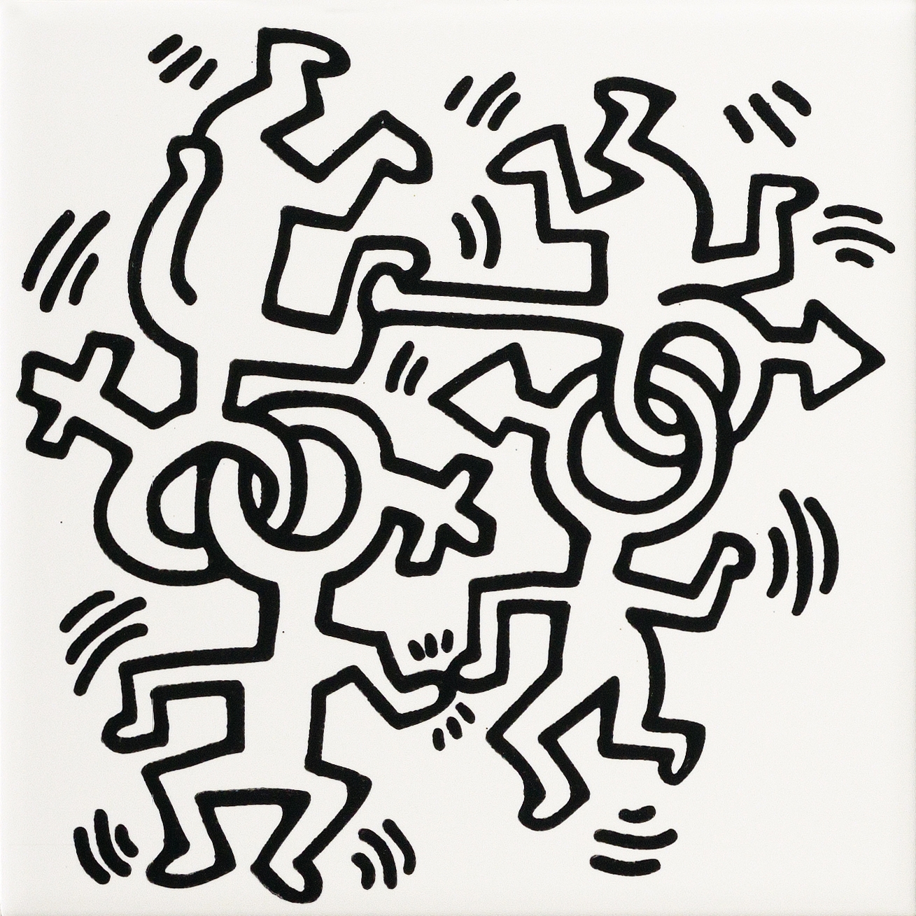 Display product Keith Haring from manufacturer ASCOT CERAMICHE