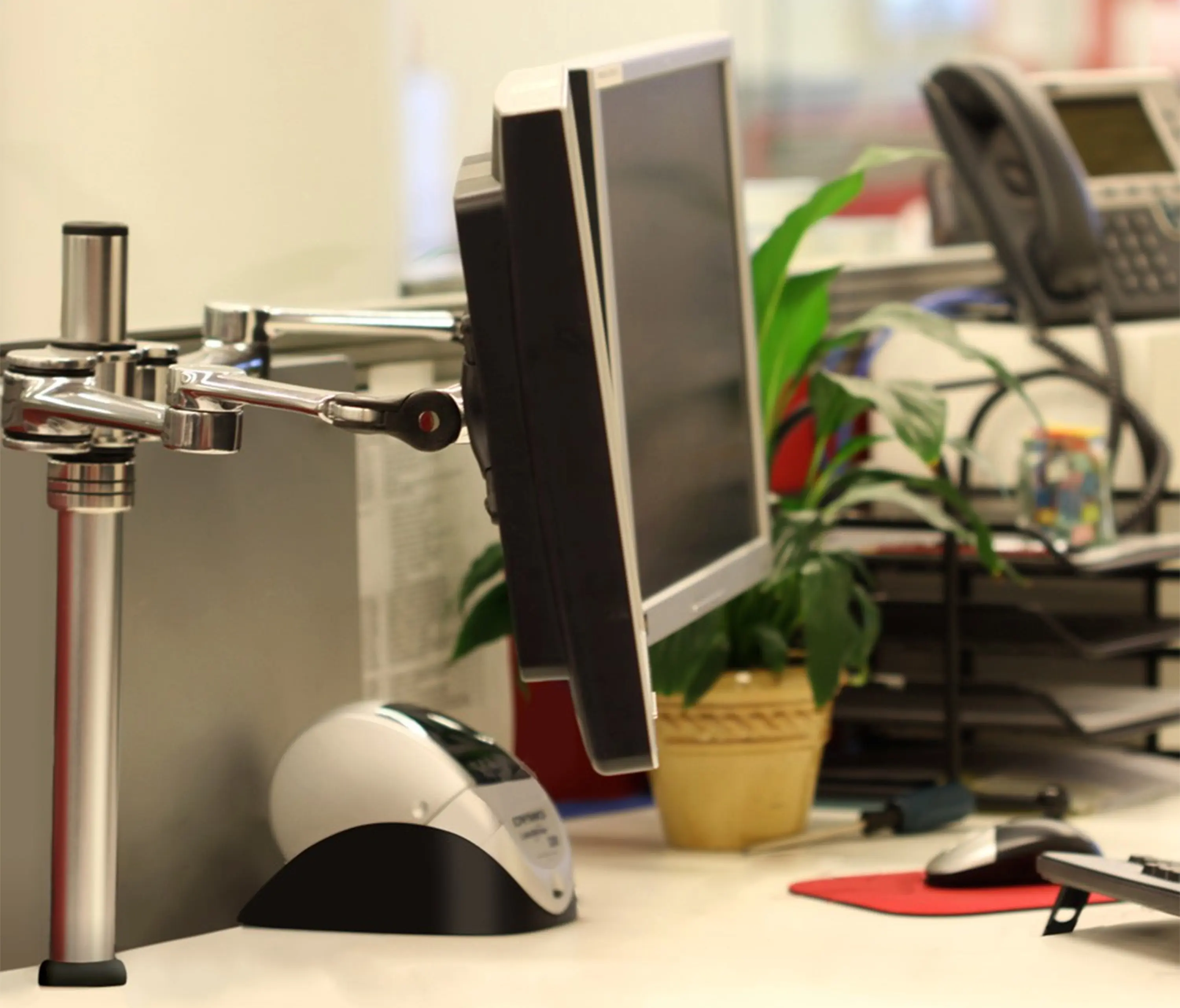 Atdec - Set & Forget | Dual Display Vertical Mount with a Freestanding Base VFS-DV
