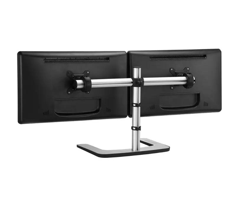 Atdec - Set & Forget | Dual Display Side-by-Side Mount with a Freestanding Base VFS-DH
