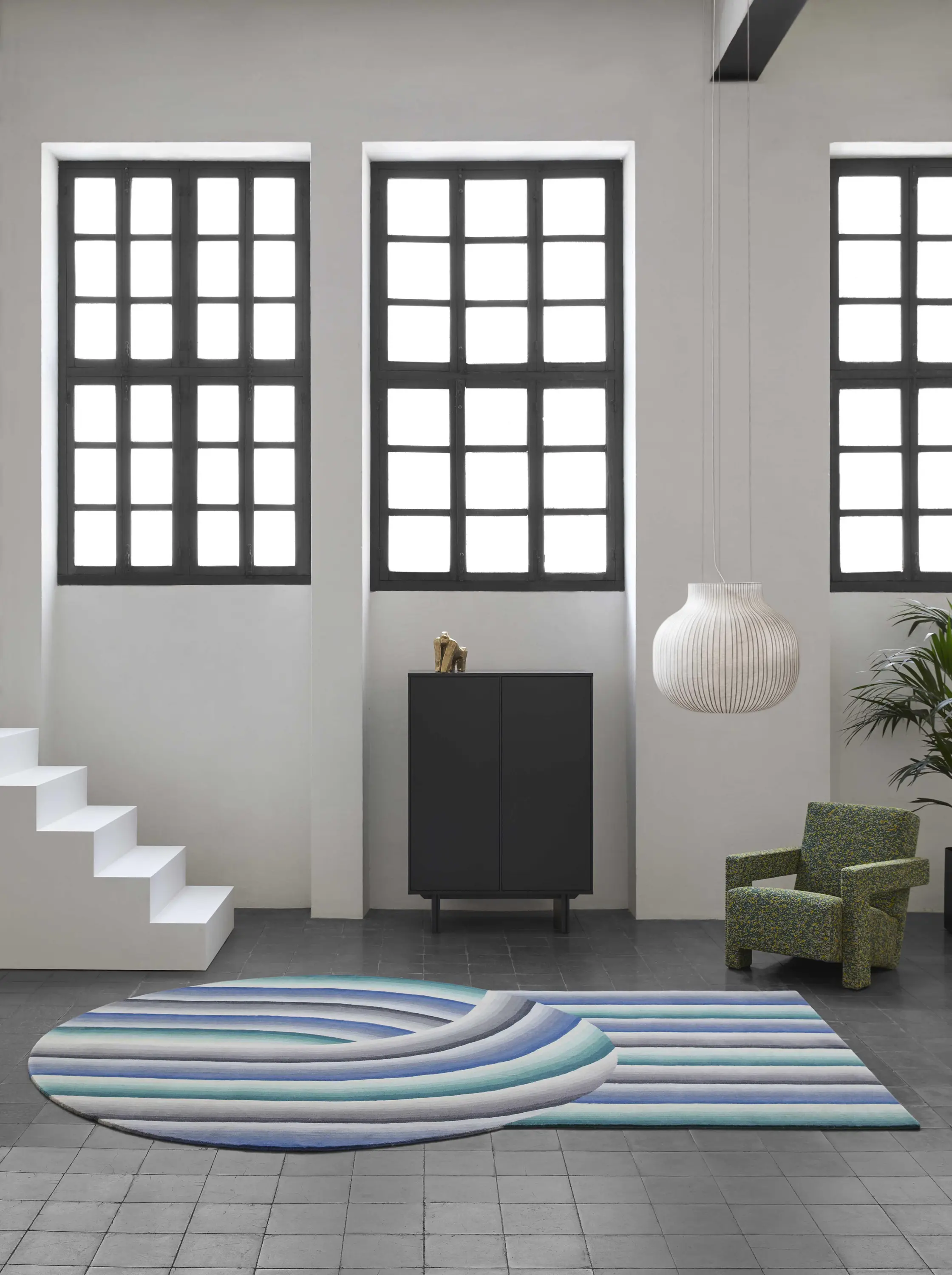 GAN - Round Mirage Rug Nude