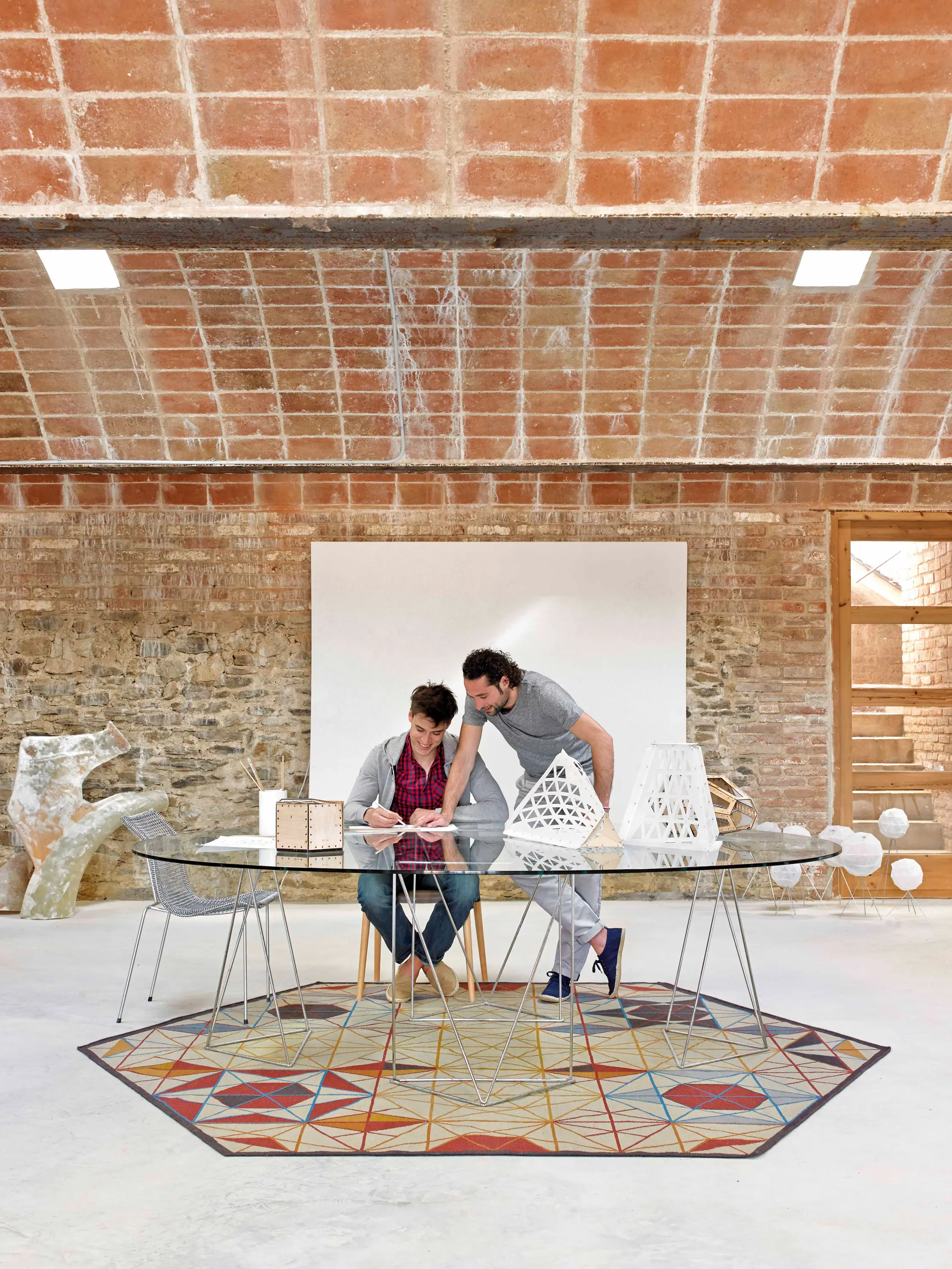 GAN - Hexa Rectangular Rug Naranja 2