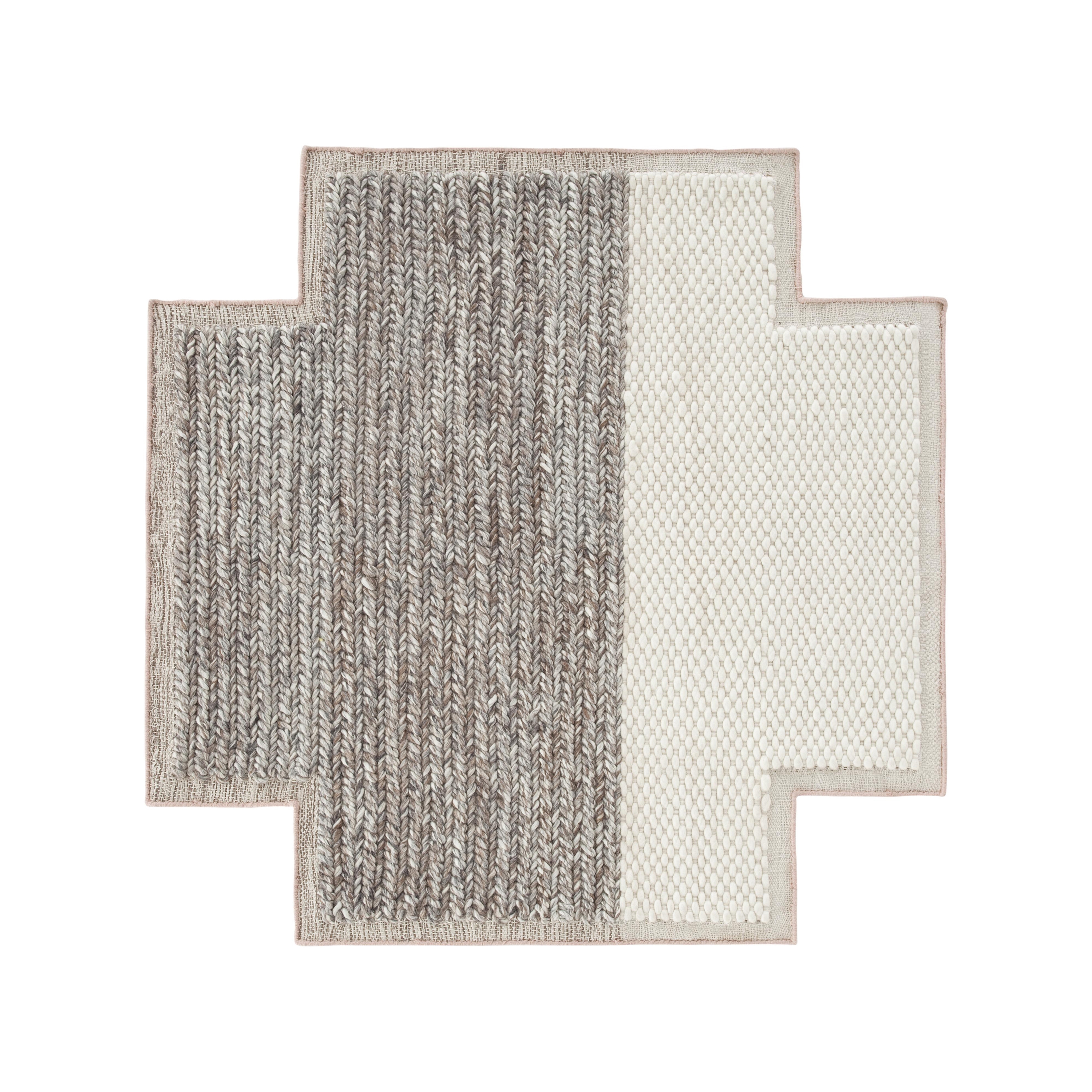 Mangas Space Rug Plait Square Ivory 8