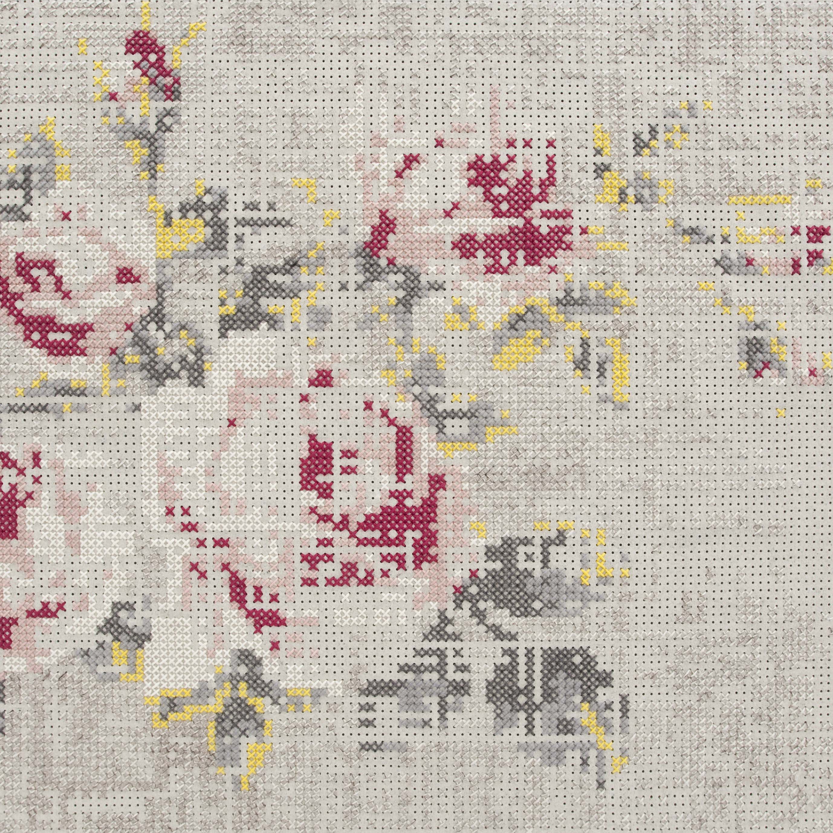Display product Canevas Rug Flowers Natural 4–6 from manufacturer GAN