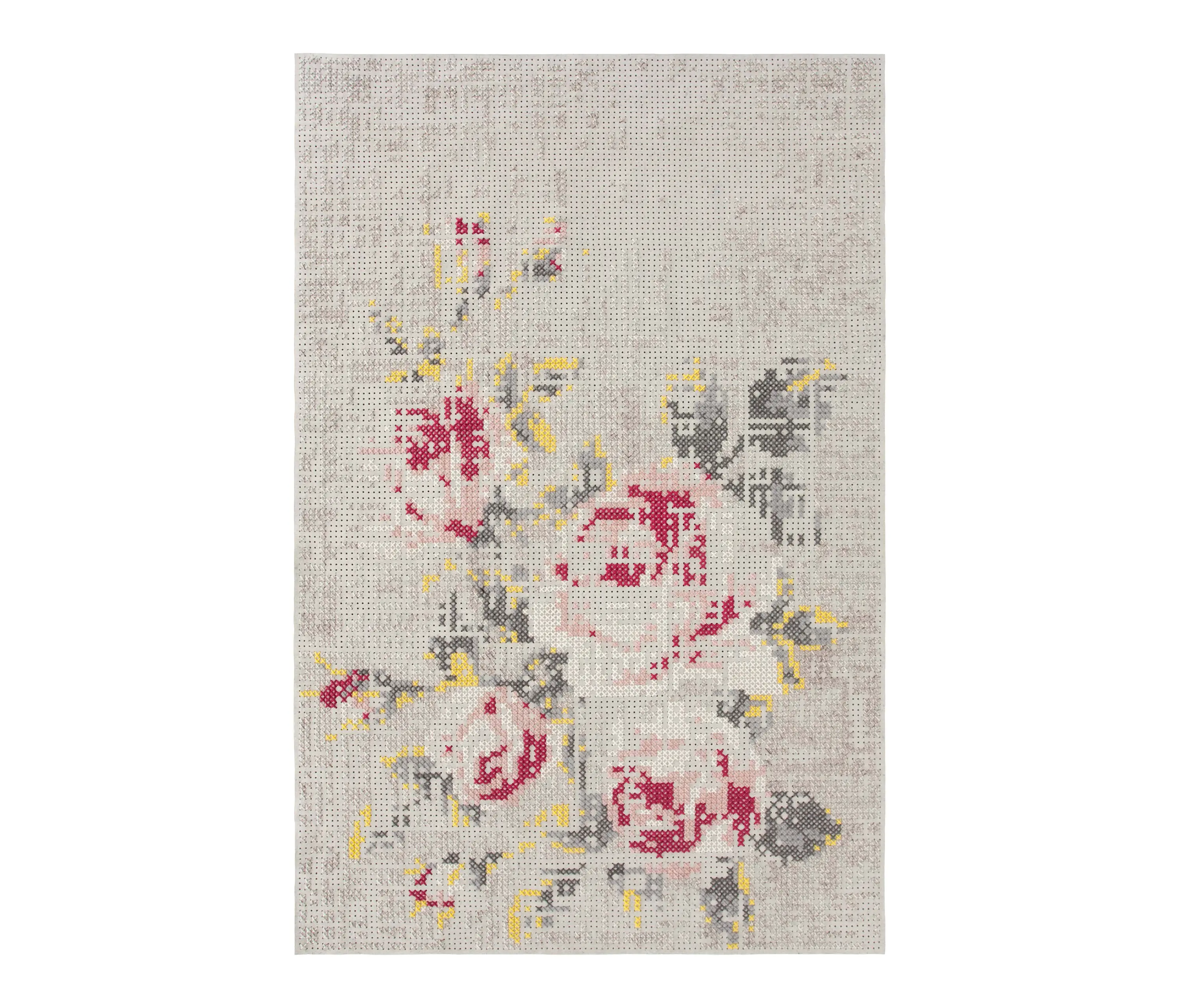 GAN - Canevas Rug Flowers Natural 4–6