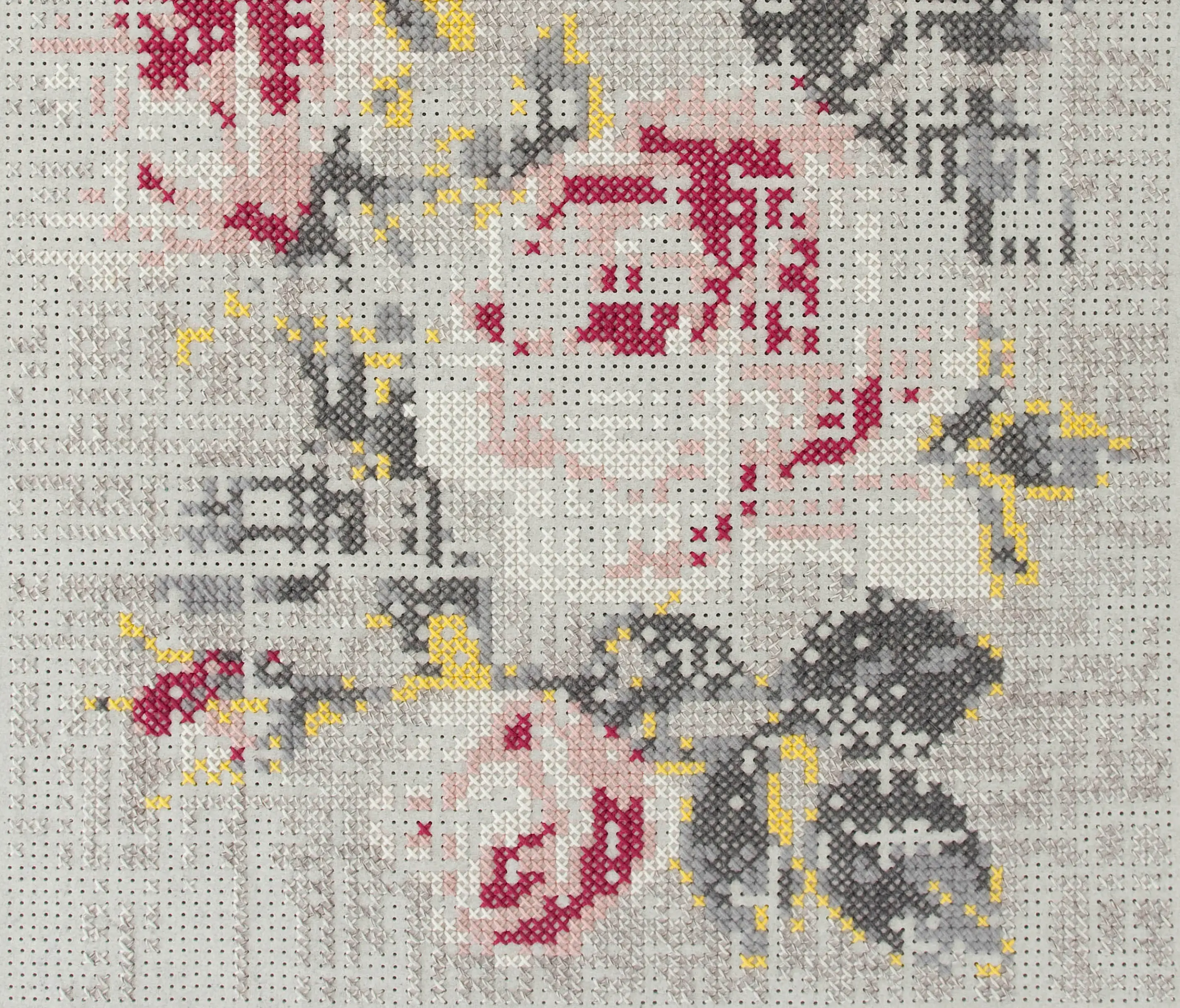 GAN - Canevas Rug Flowers Natural 4–6