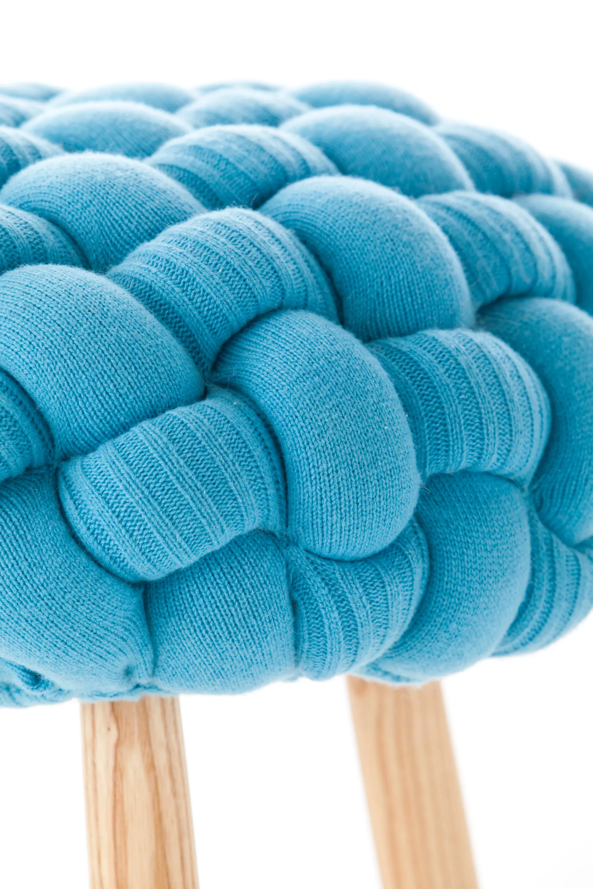 GAN - Knitted Stool Blue 2