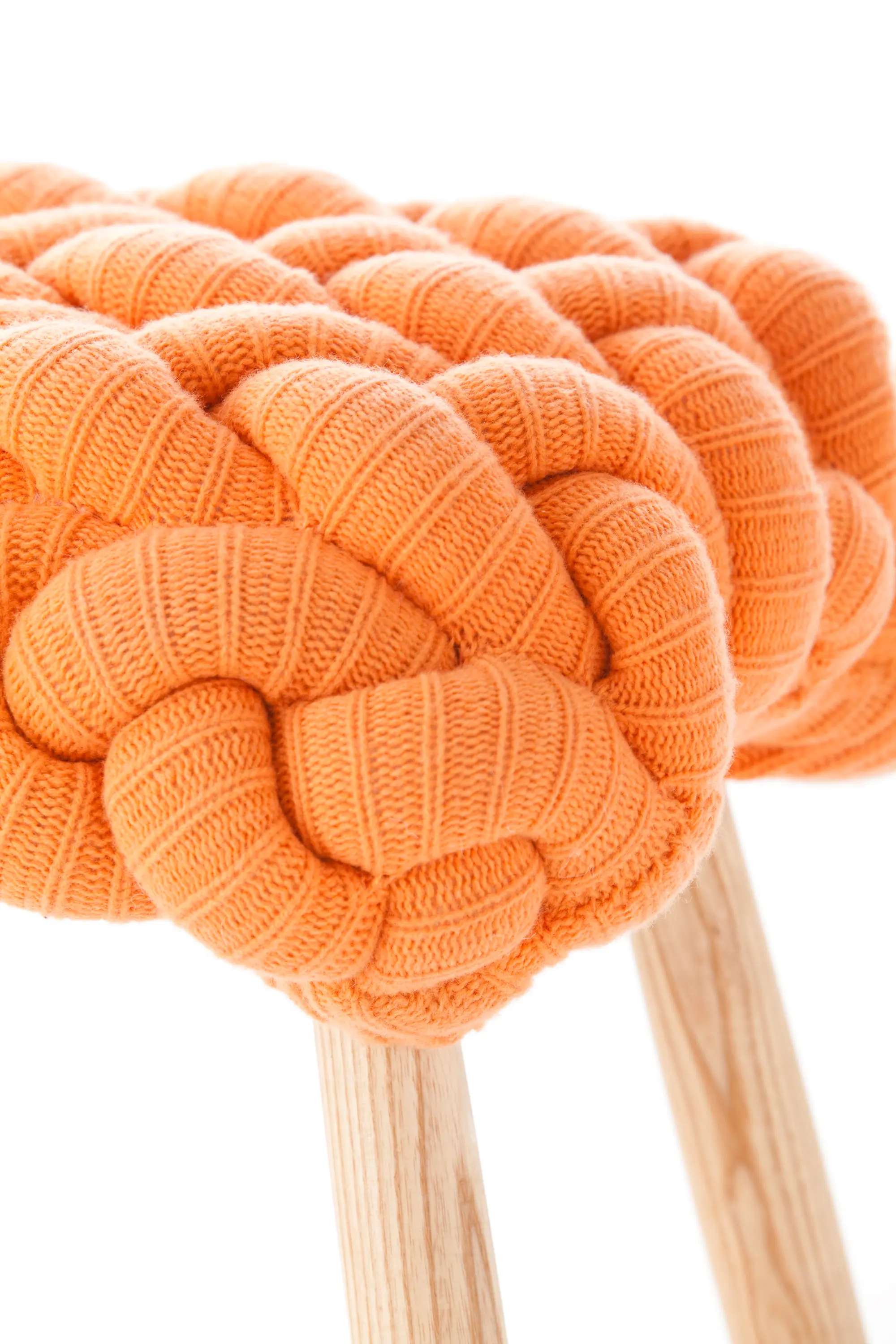 GAN - Knitted Stool Orange 3