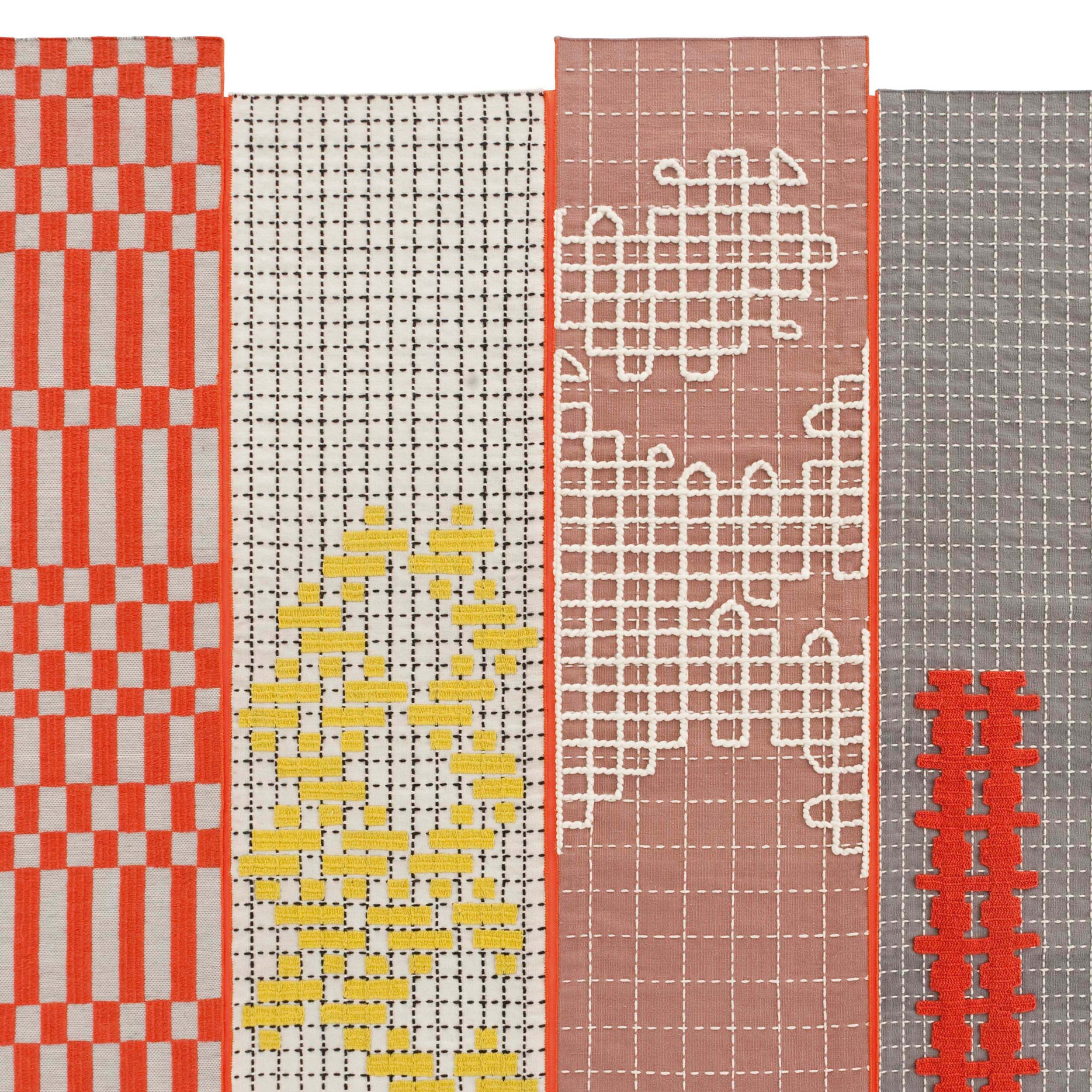 Display product Bandas Rug Orange 240 5 from manufacturer GAN