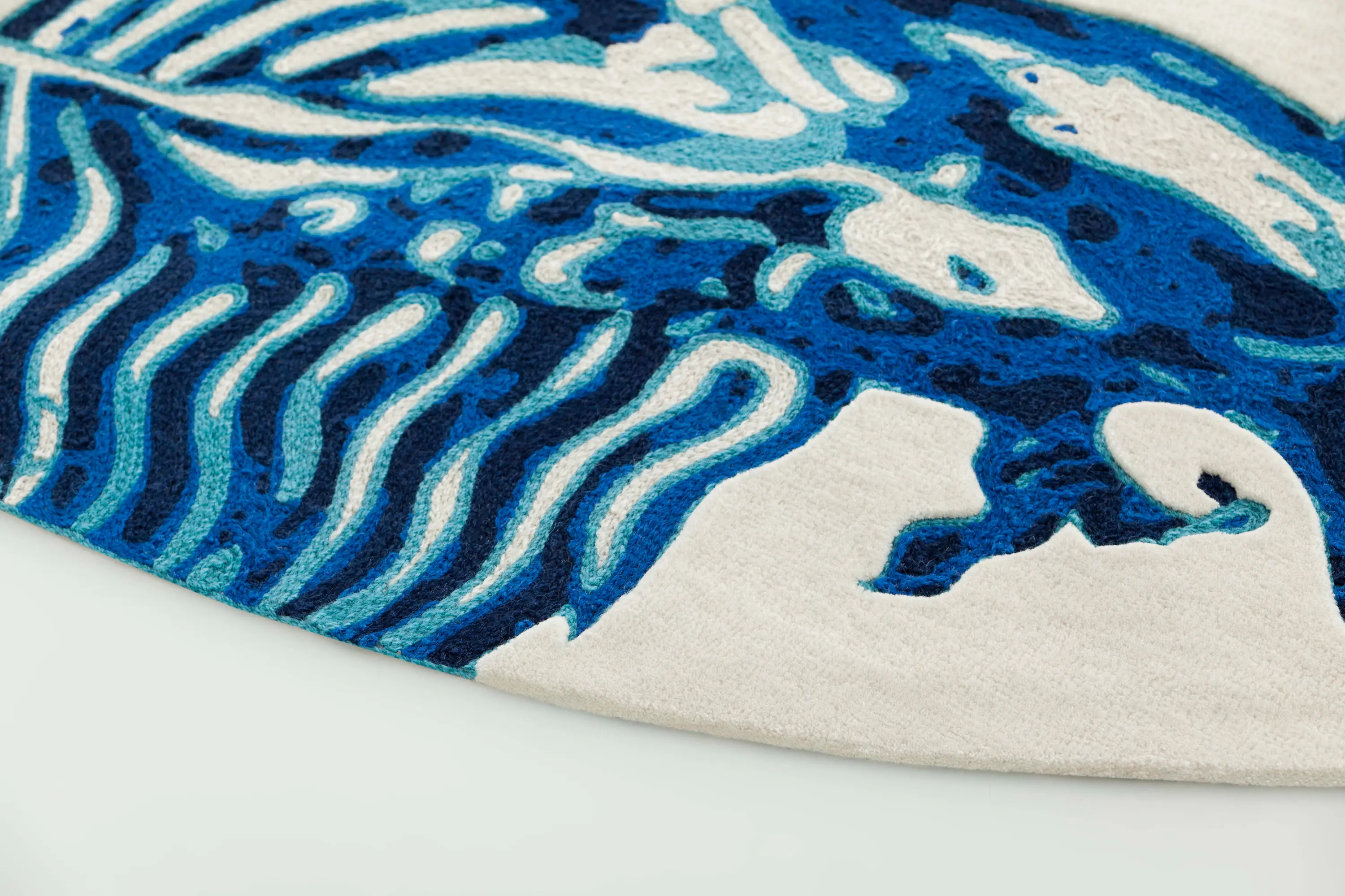 GAN - Blue China Rug White 2
