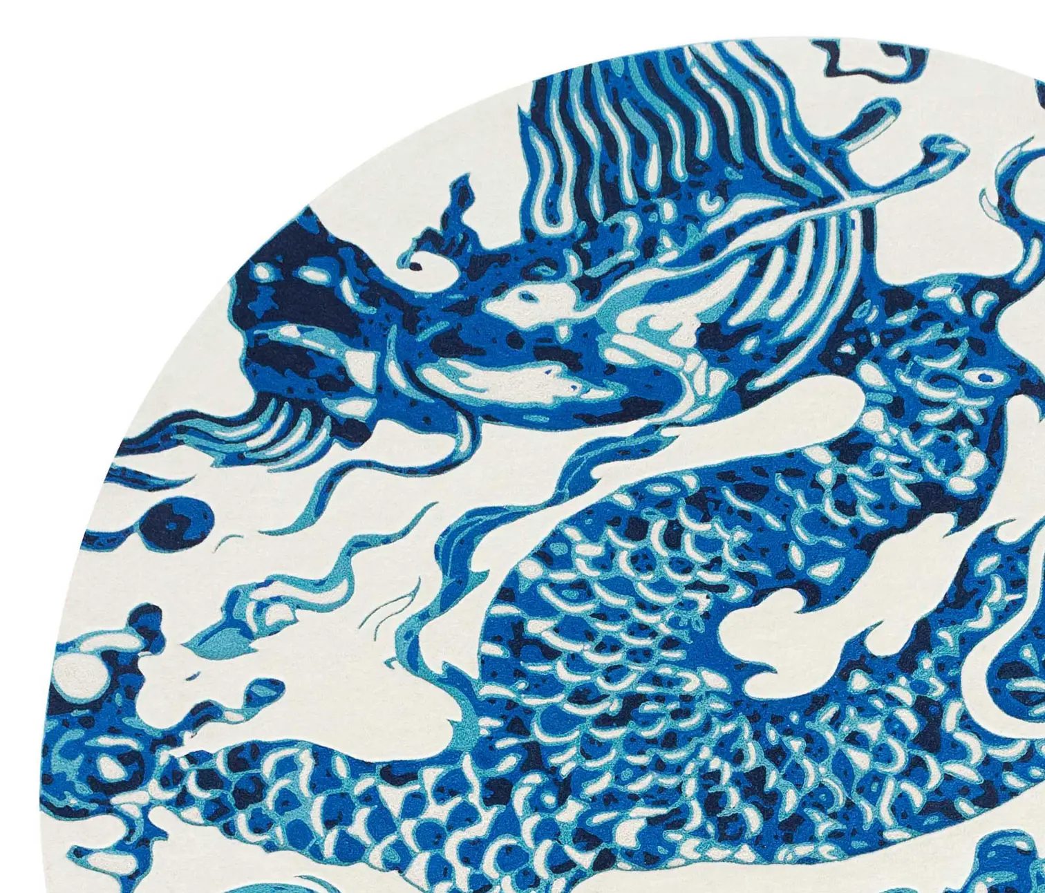 GAN - Blue China Rug White 2