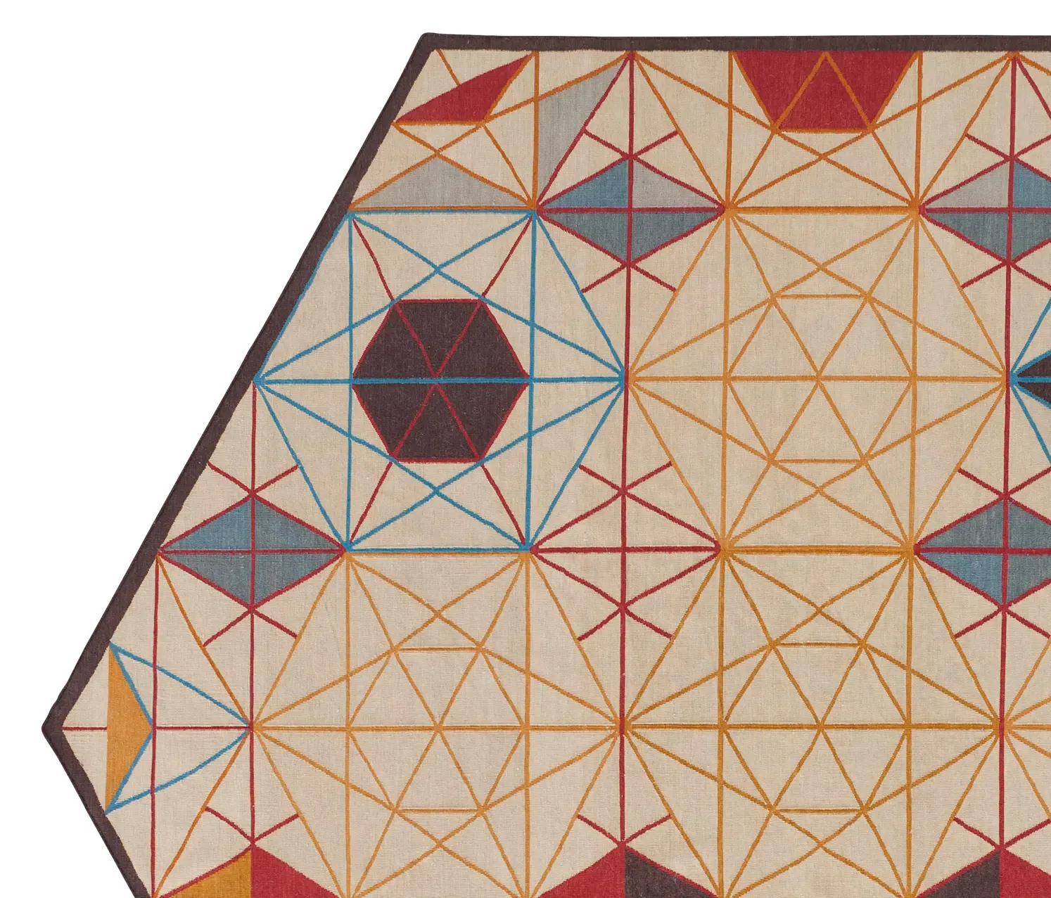 GAN - Hexa Rug Orange 1