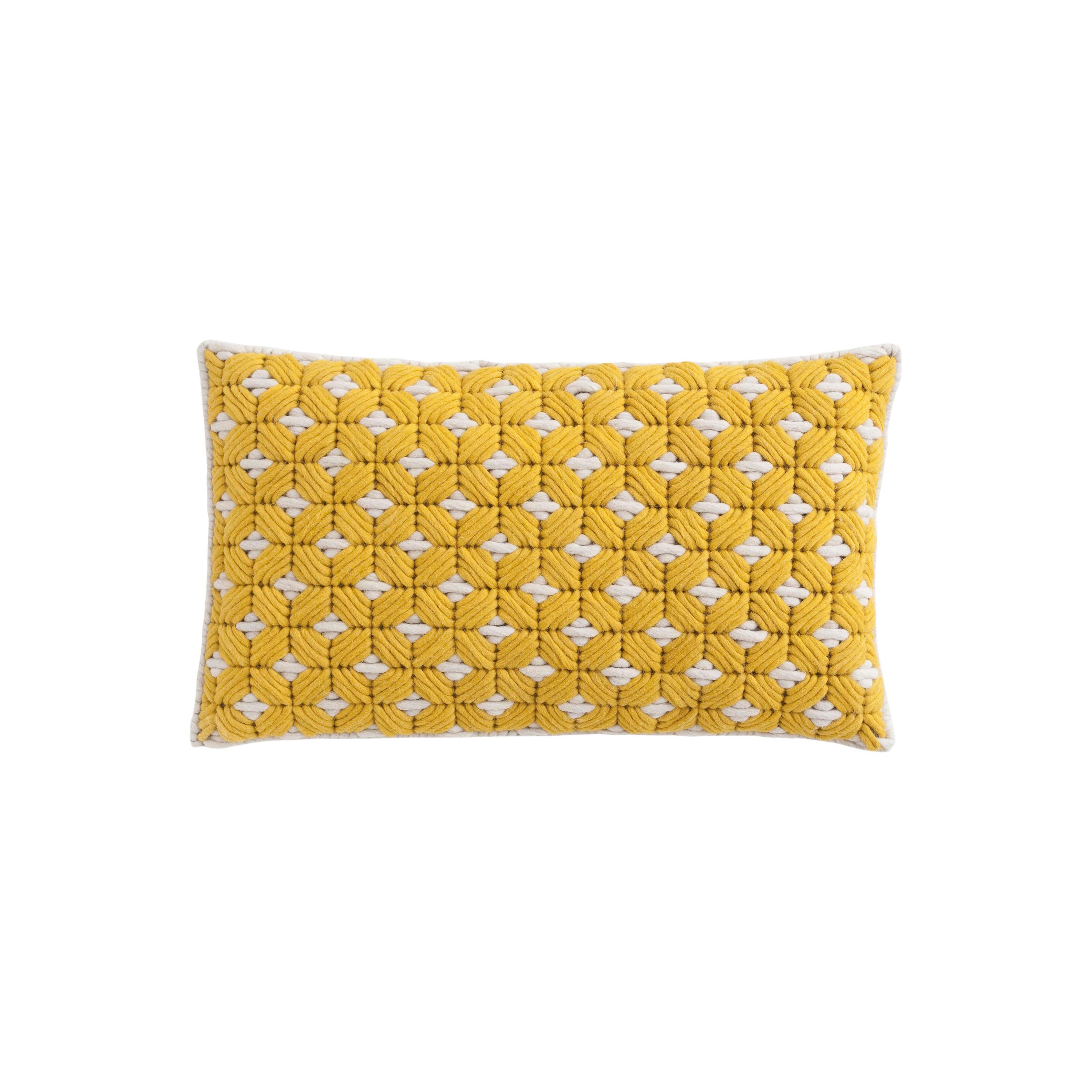 Vertoon produk Silaï Cushion Yellow/White 5 van vervaardiger GAN