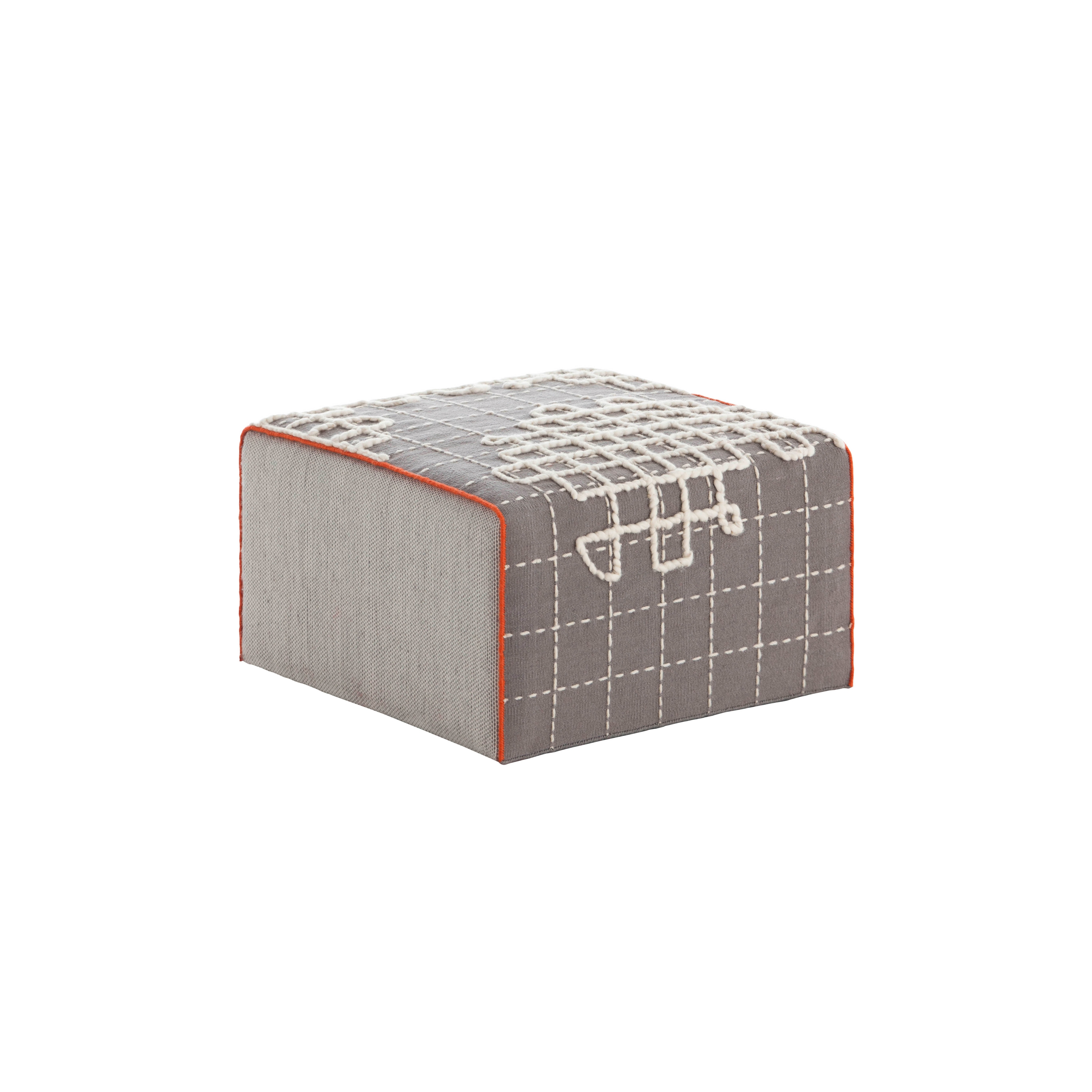 Display product Bandas Small Pouf A Grey 32 from manufacturer GAN