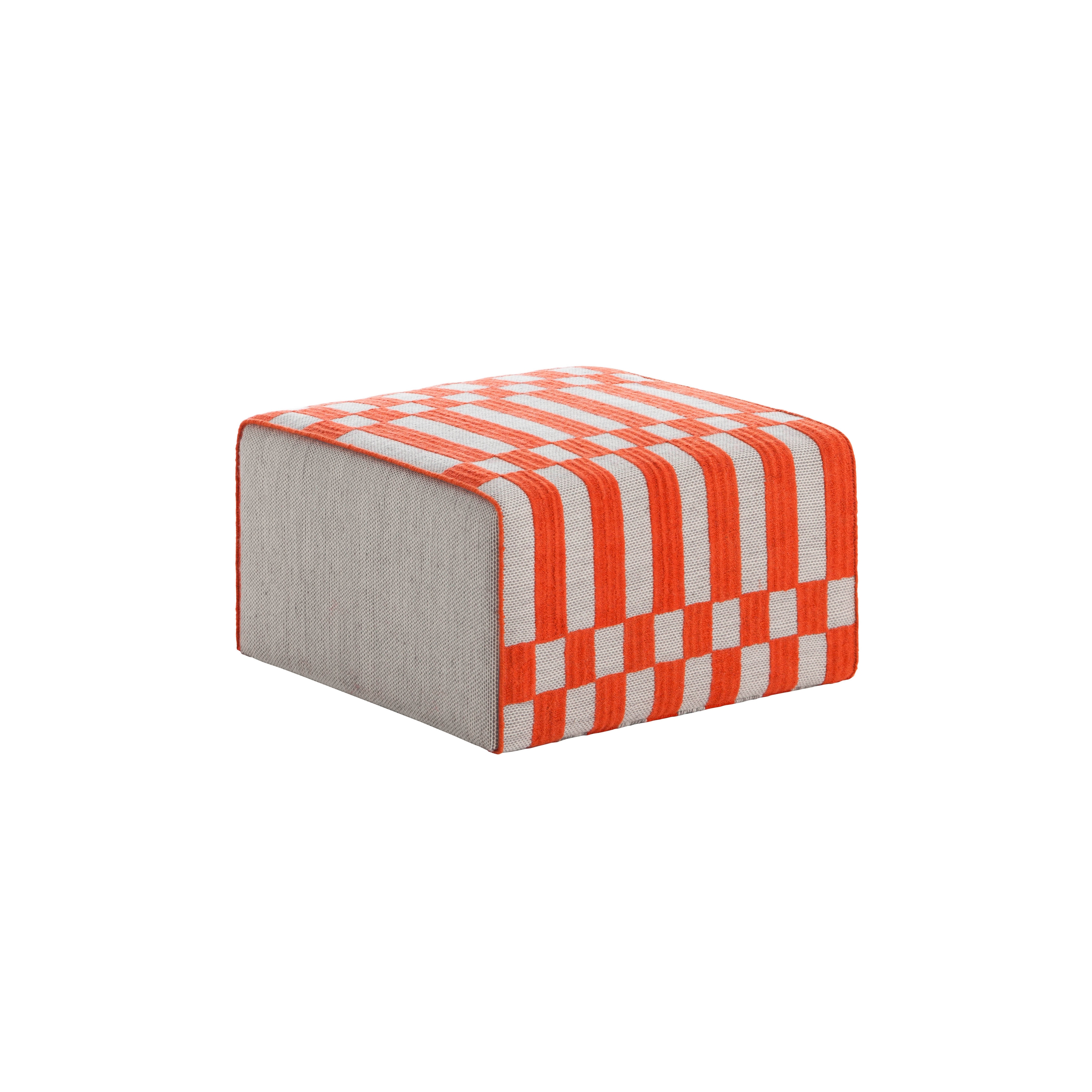 Bandas Small Pouf B Orange 33