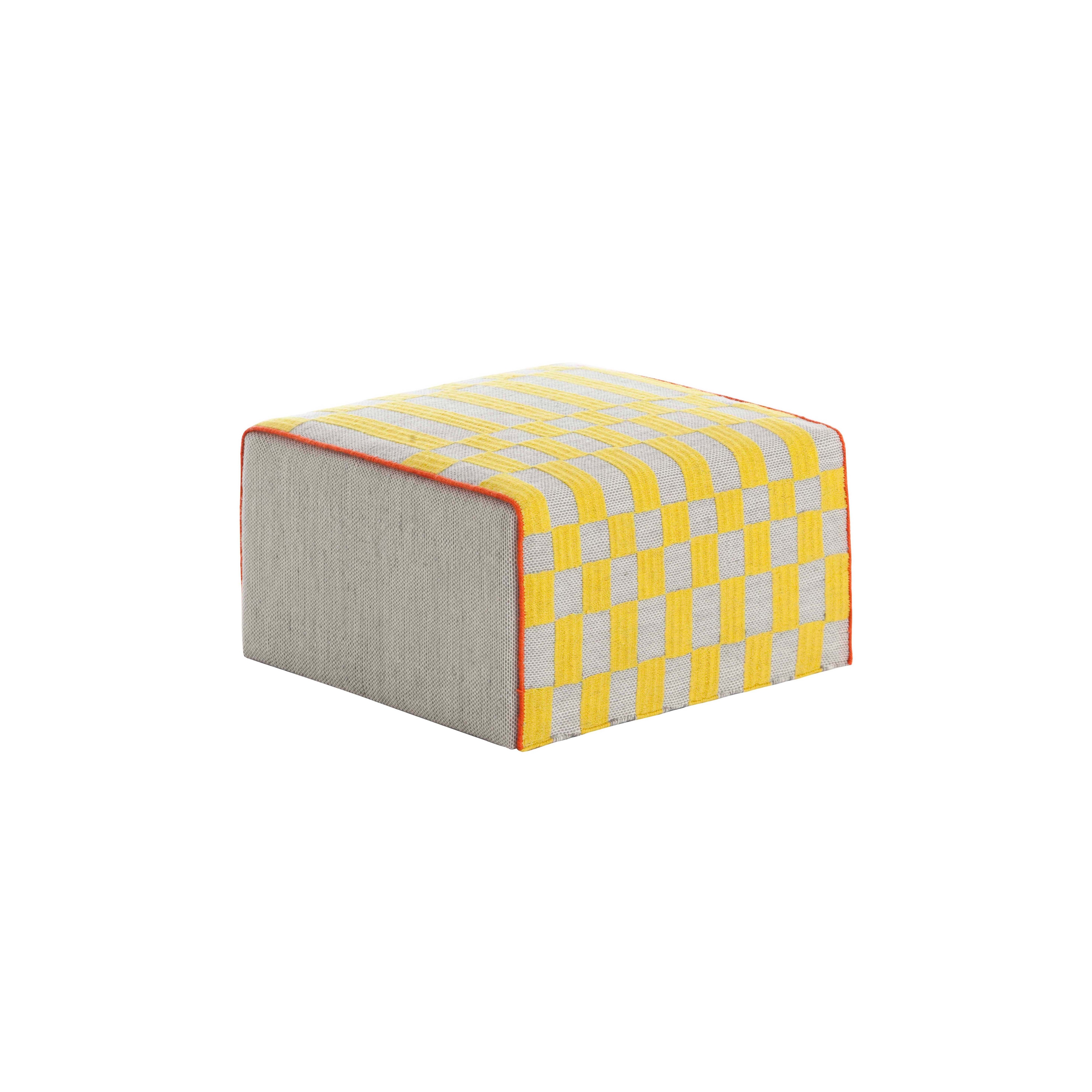 Display product Bandas Small Pouf B Yellow 34 from manufacturer GAN