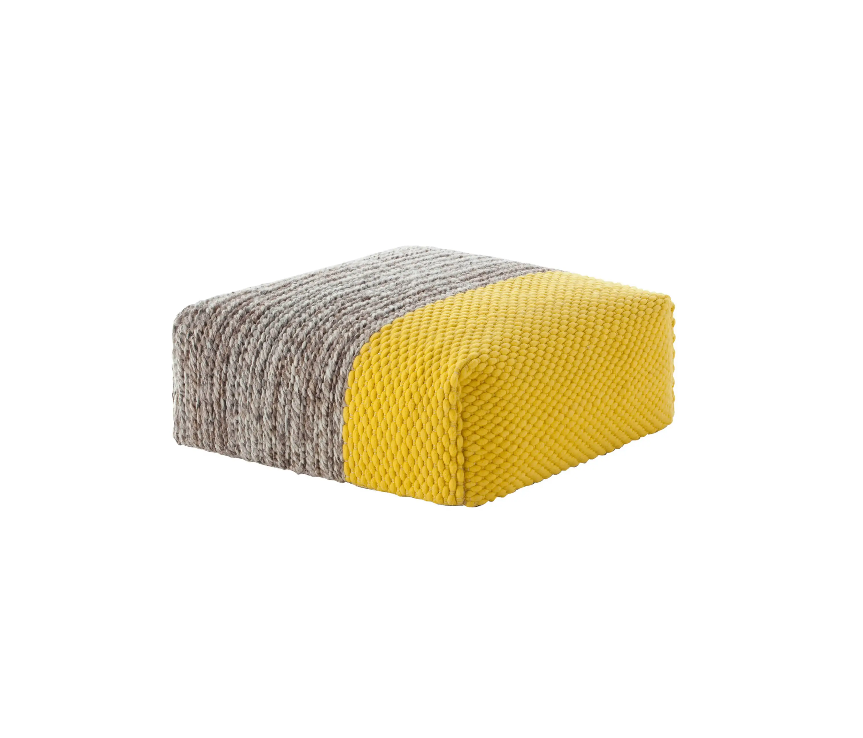 GAN - Mangas Space Puf Square Plait Amarillo 1