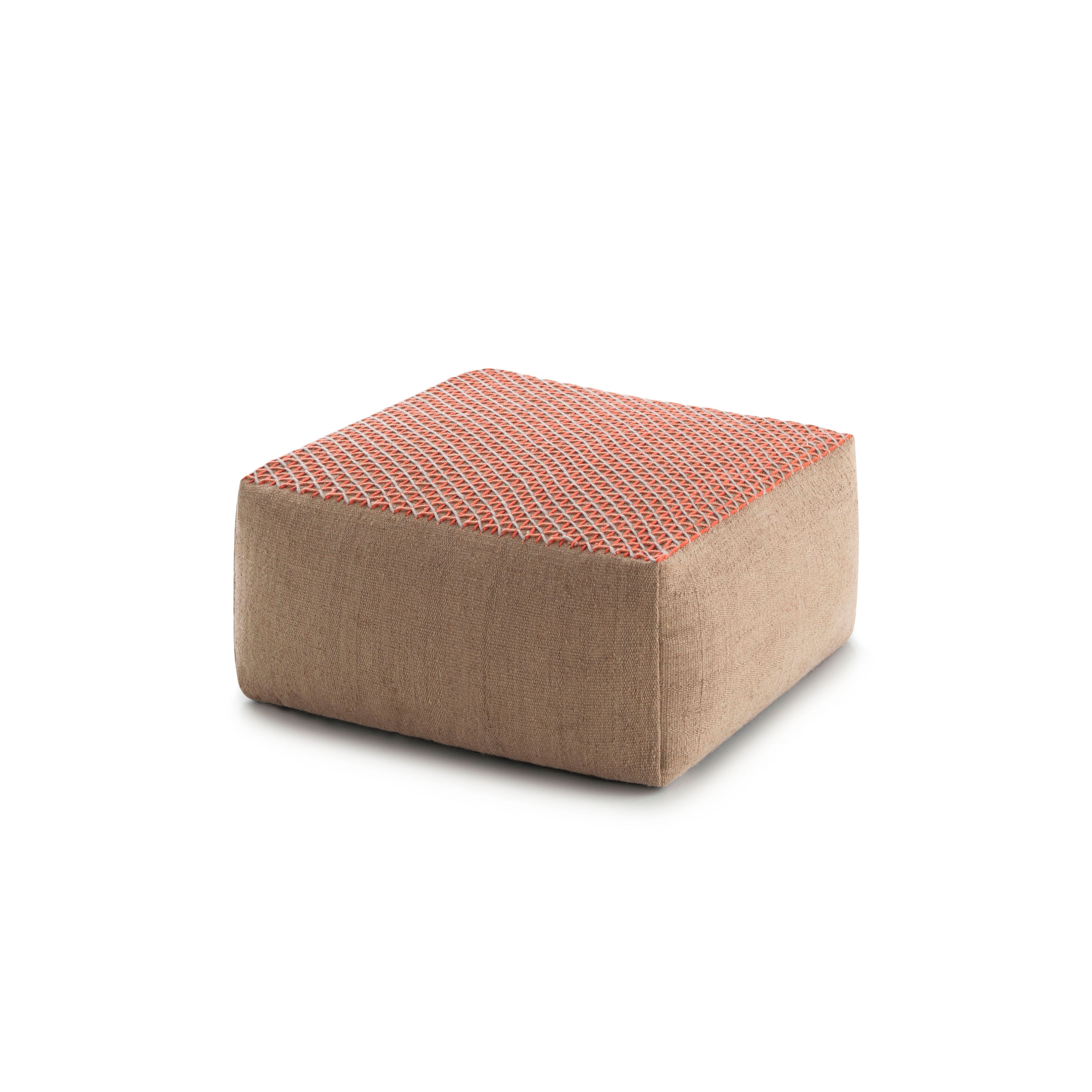 Display product Raw Small Pouf Pink 7 from manufacturer GAN